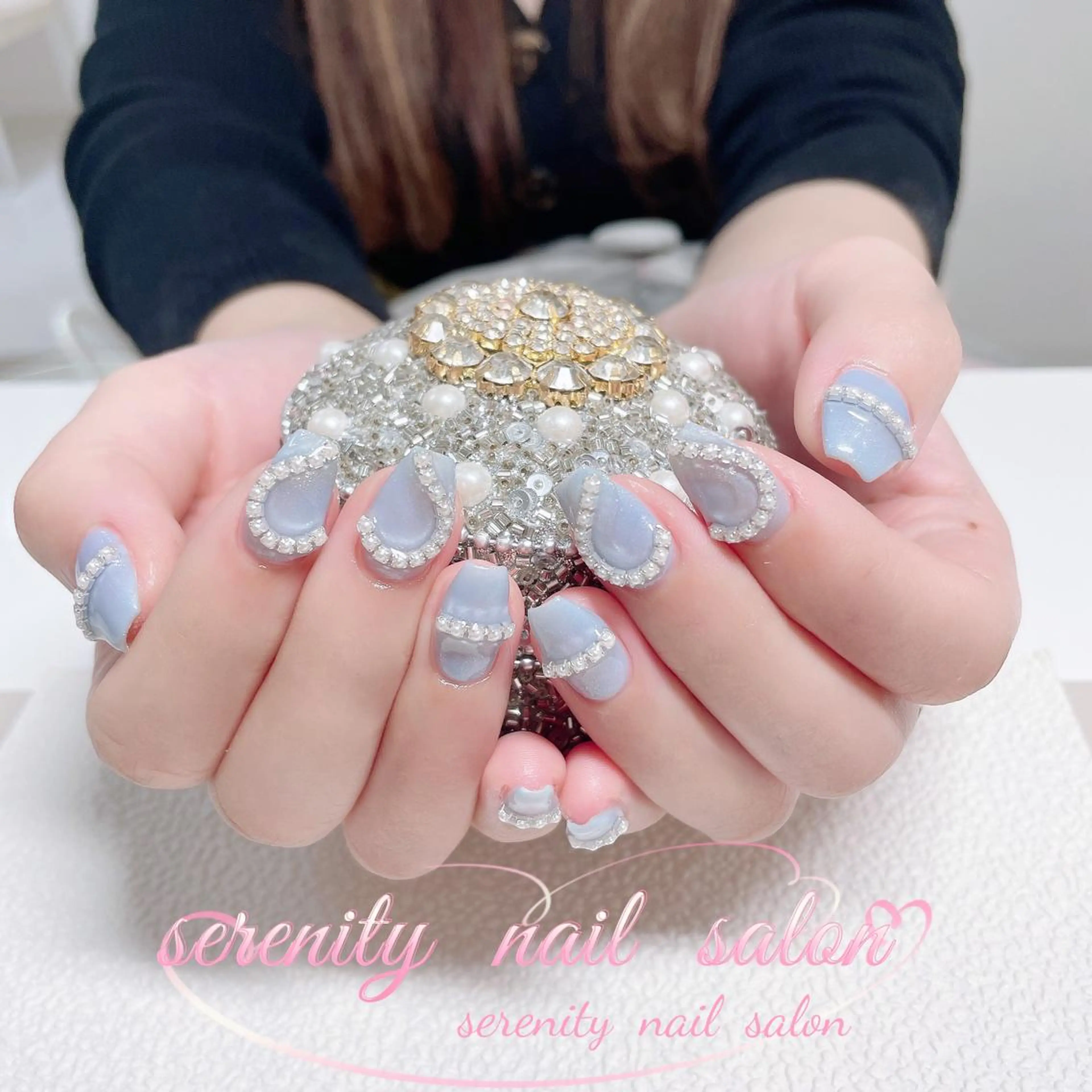 ネイル ハンドネイル ハンドケア ✨Serenity ワンホンネイルのネイルデザイン