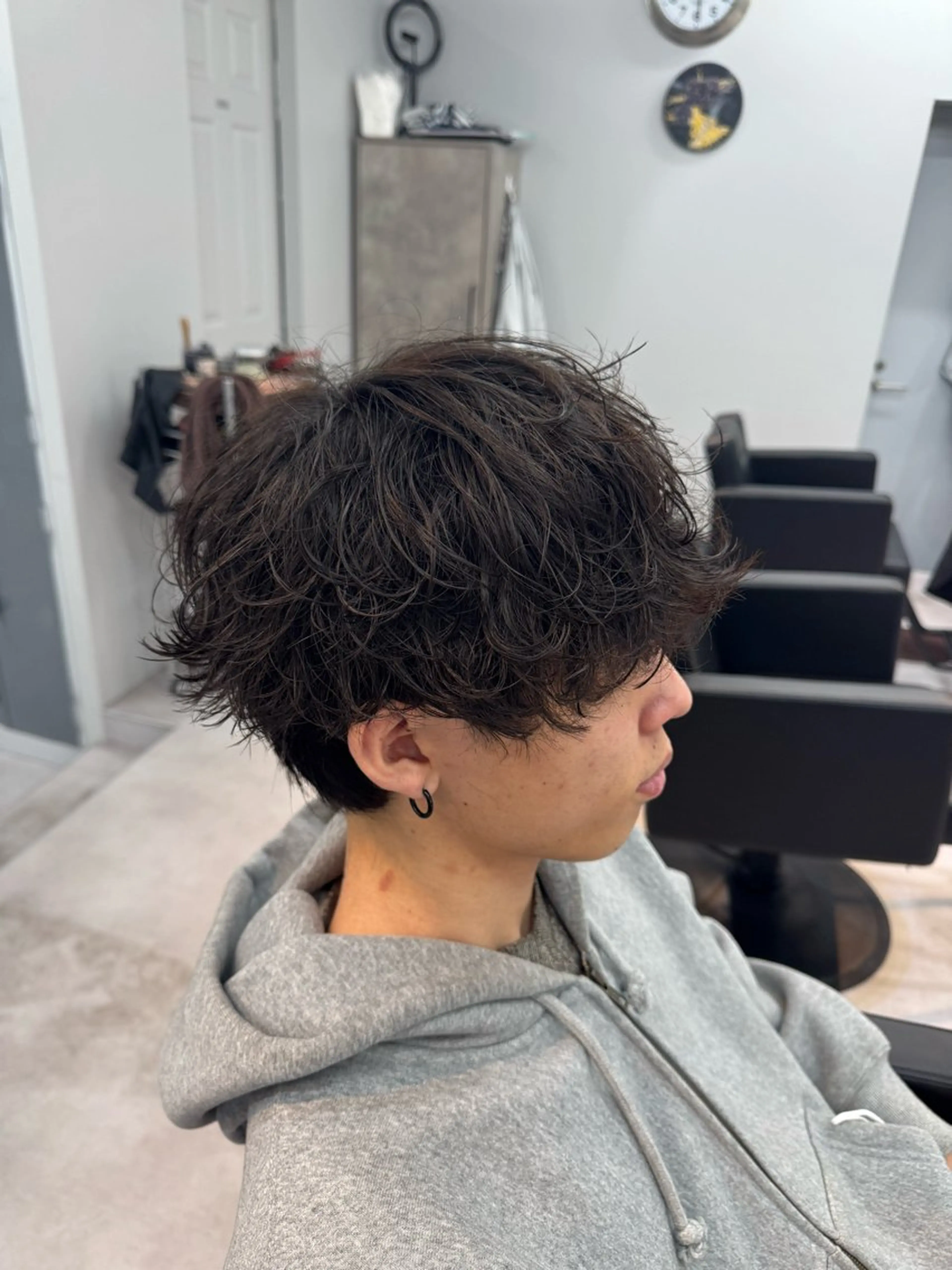 パーマ メンズ メンズパーマ 【曲がる縮毛矯正】 モデル募集🙋カツヤのヘアスタイル