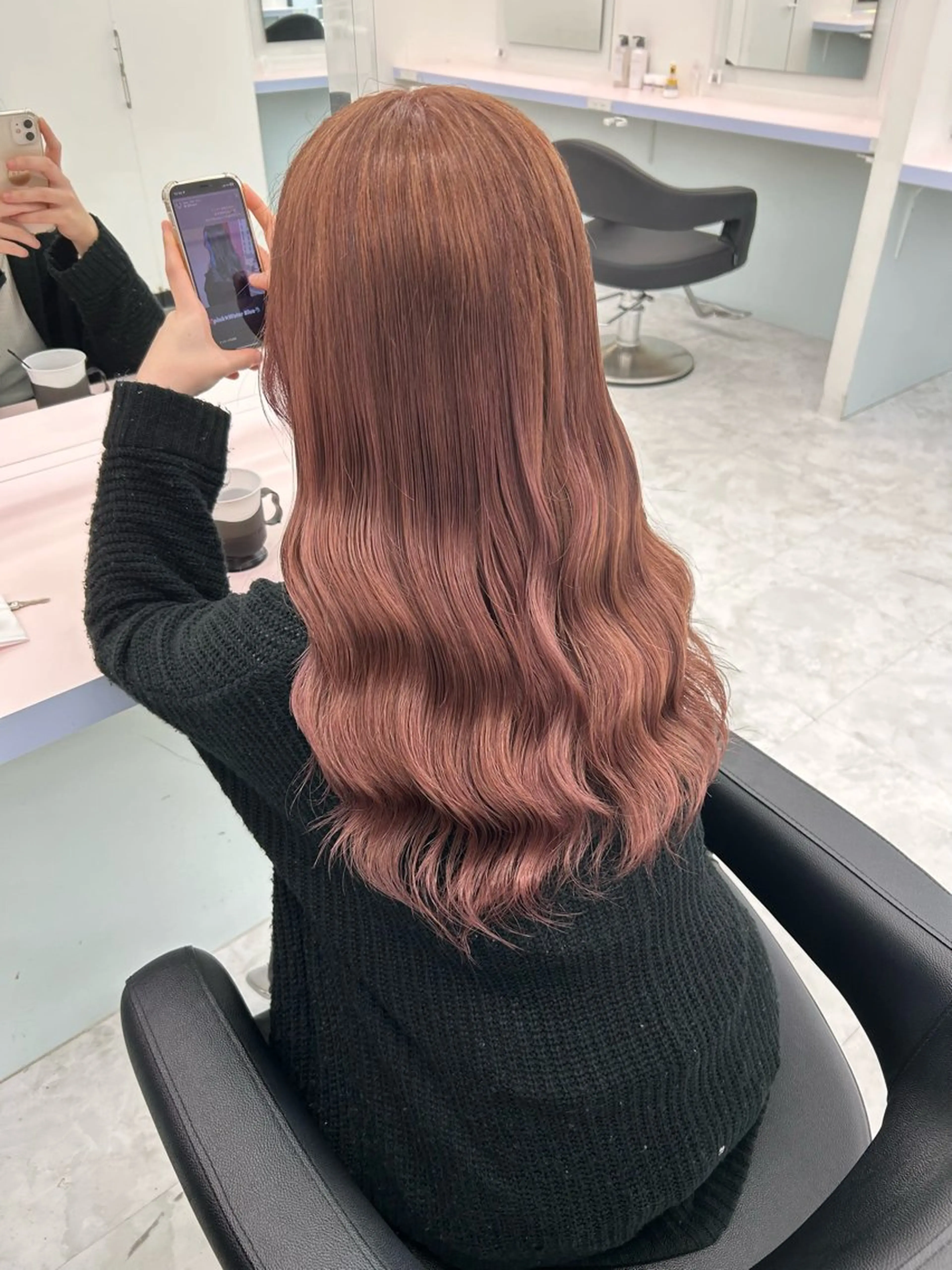 セミロング カラー ラベンダーカラー ピンクカラー ピンクラベンダー カット ヘアカラー ヘッドスパ ヘアセット ♡ブリーチカラー♡ Mirioのヘアスタイル