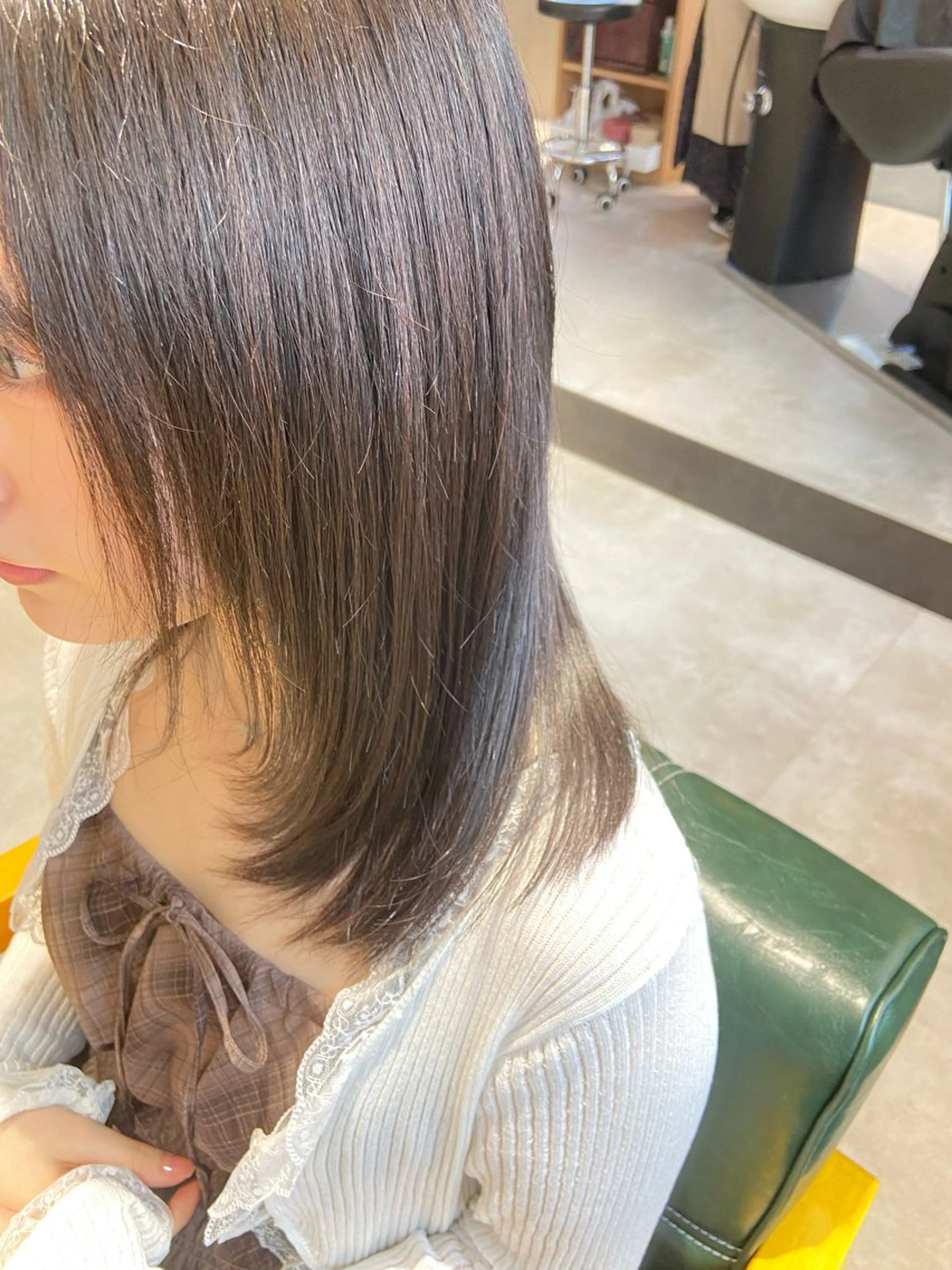 セミロング 髪質改善/オオイシ ナツミのヘアスタイル