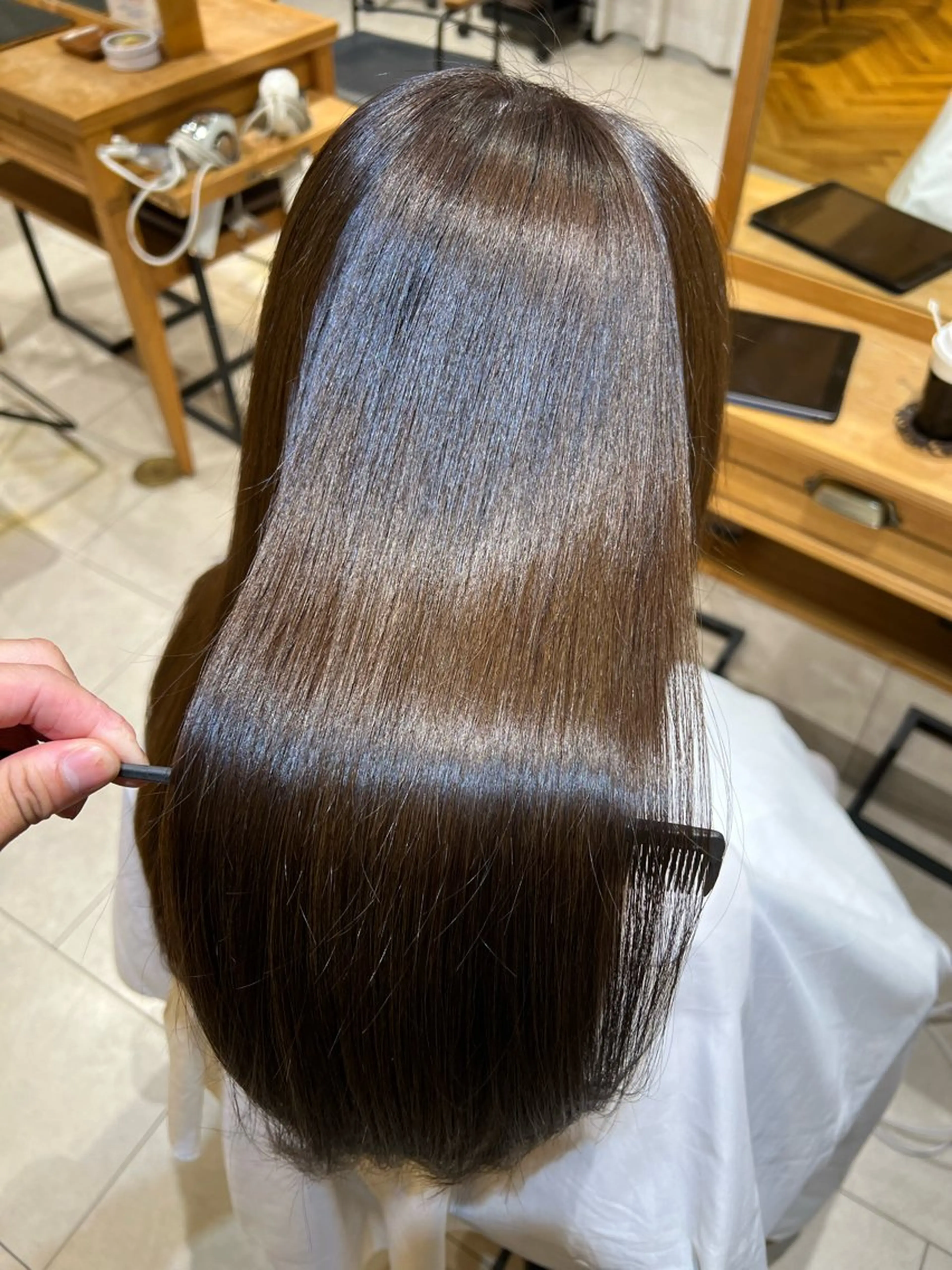 セミロング カラー ヘアカラー トリートメント IVY joure Suzu.のヘアスタイル