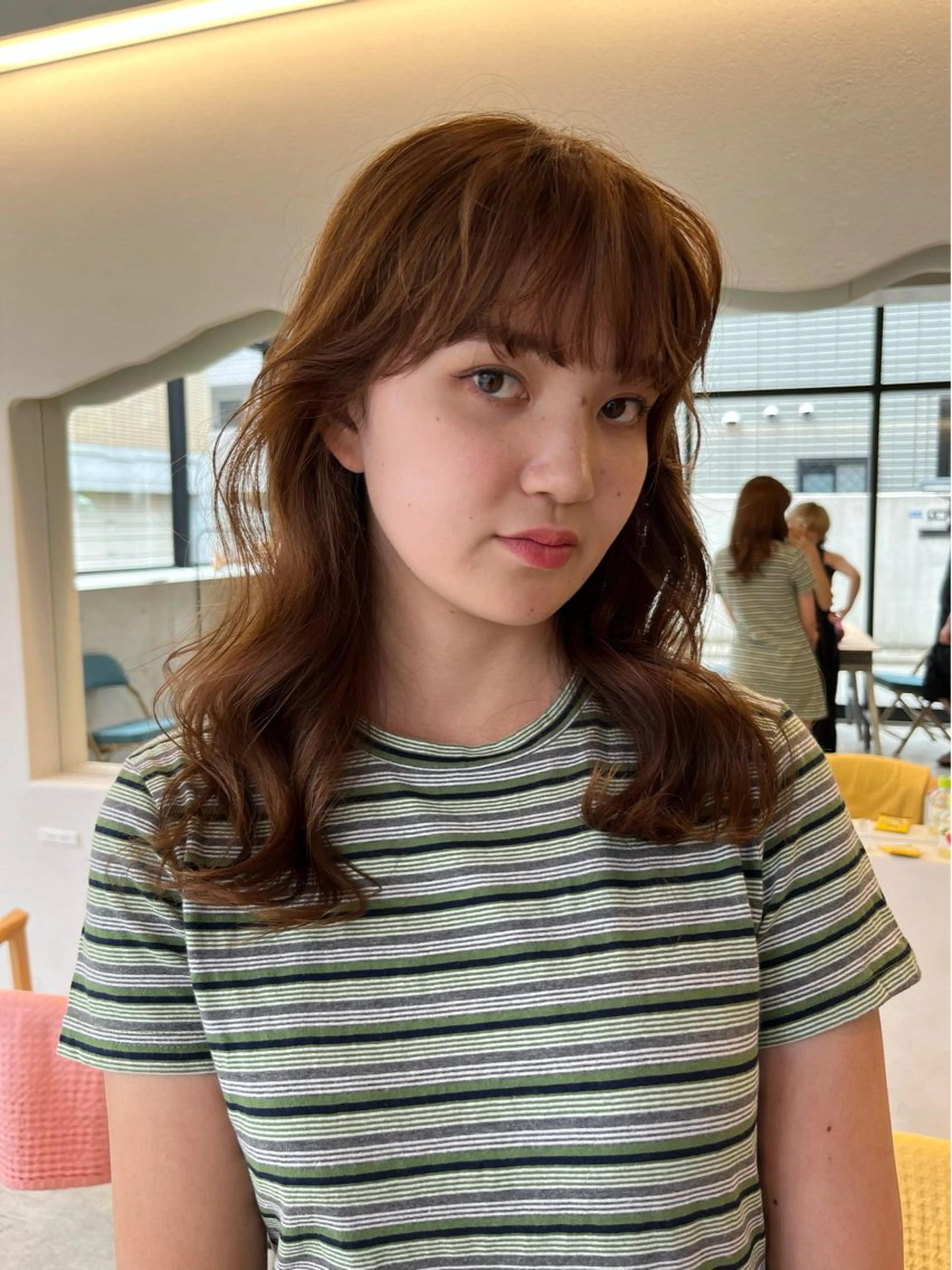 セミロング カラー 韓国レイヤーカット/ 酸性縮毛矯正MIKUのヘアスタイル