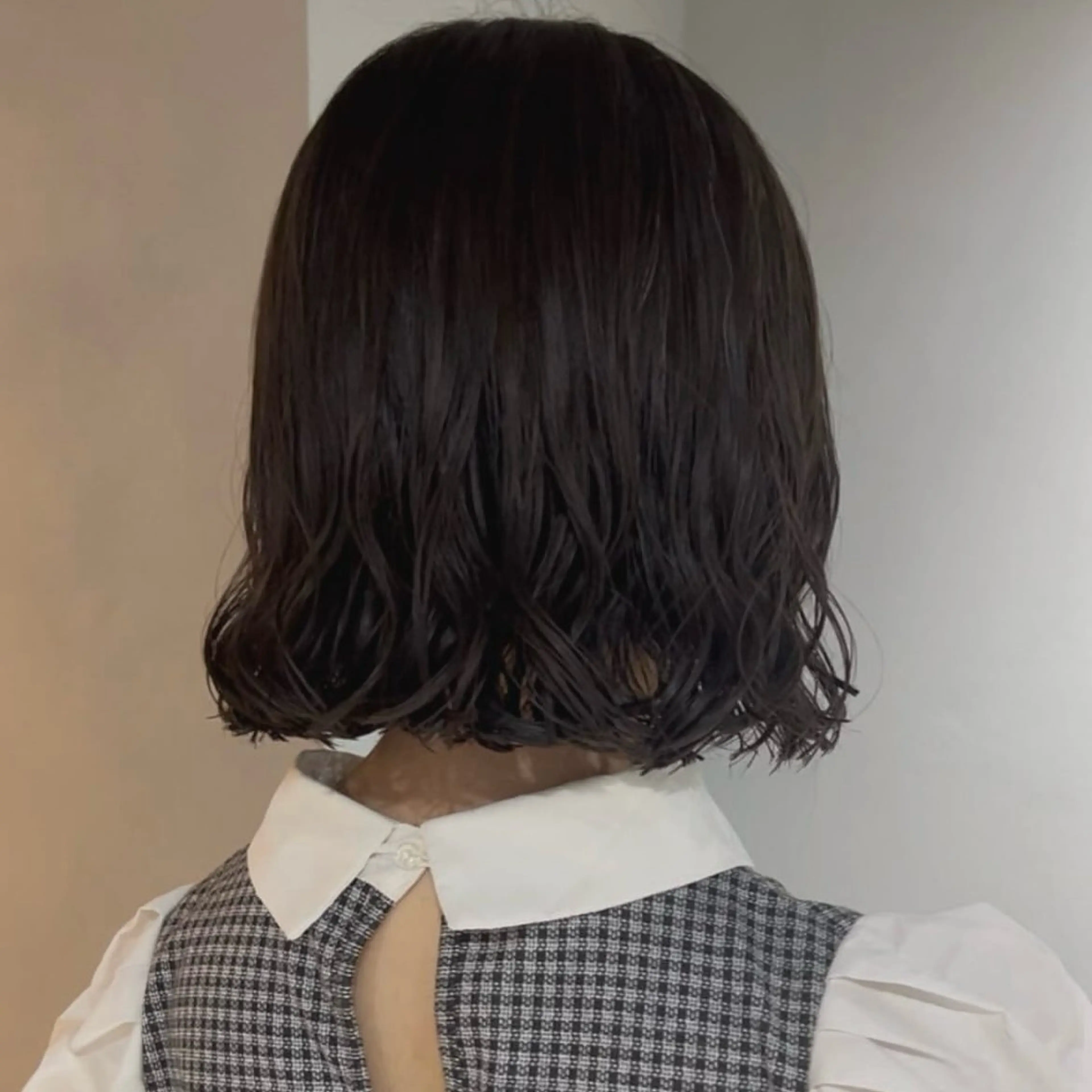 ミディアム カラー パーマ カット ヘアカラー パーマ 【arc】akane オリーブ/ベージュのヘアスタイル