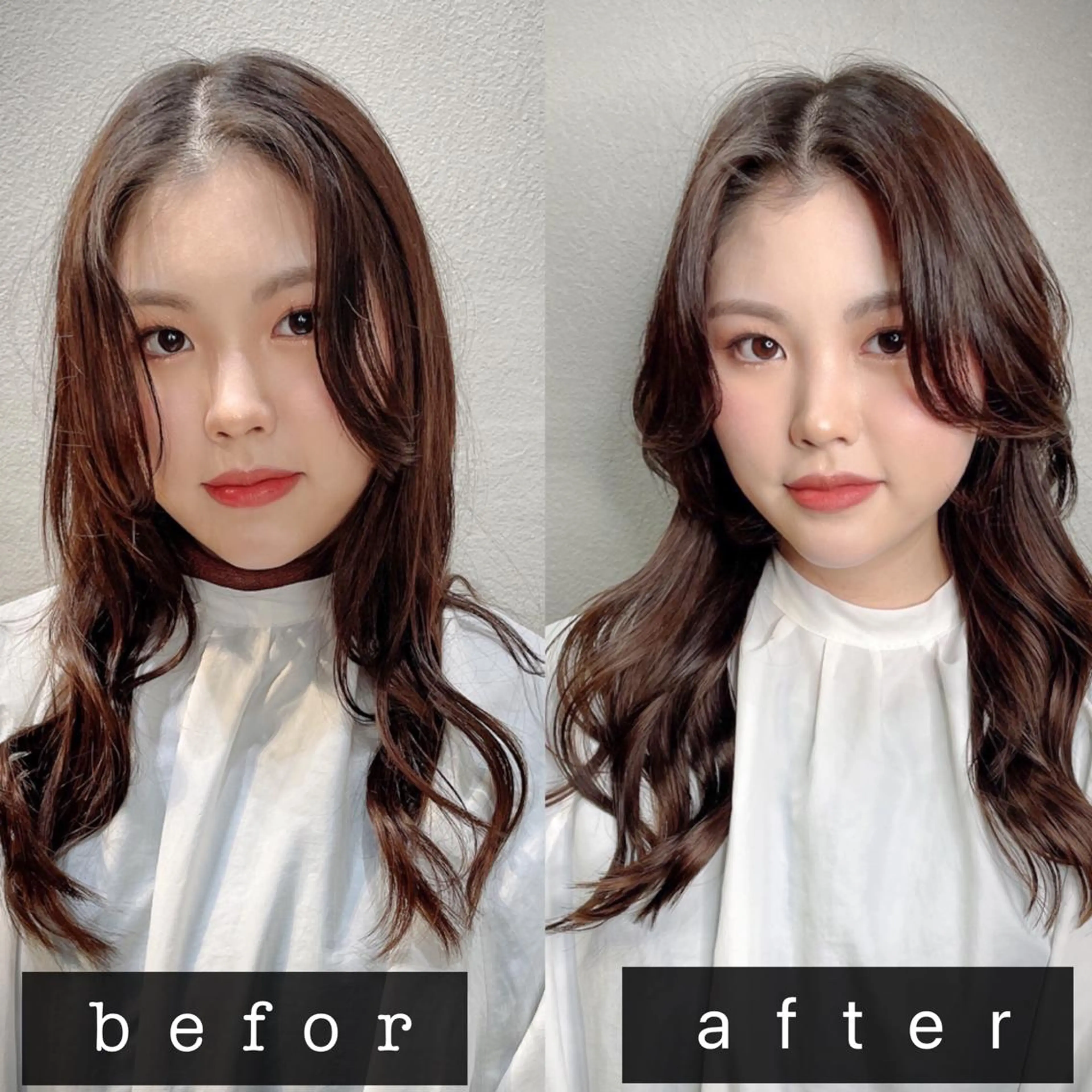 ロング ヘアアレンジ レイヤーカット ブリーチなし透明感カ ラー×韓国ヘア♡ヒデのヘアスタイル