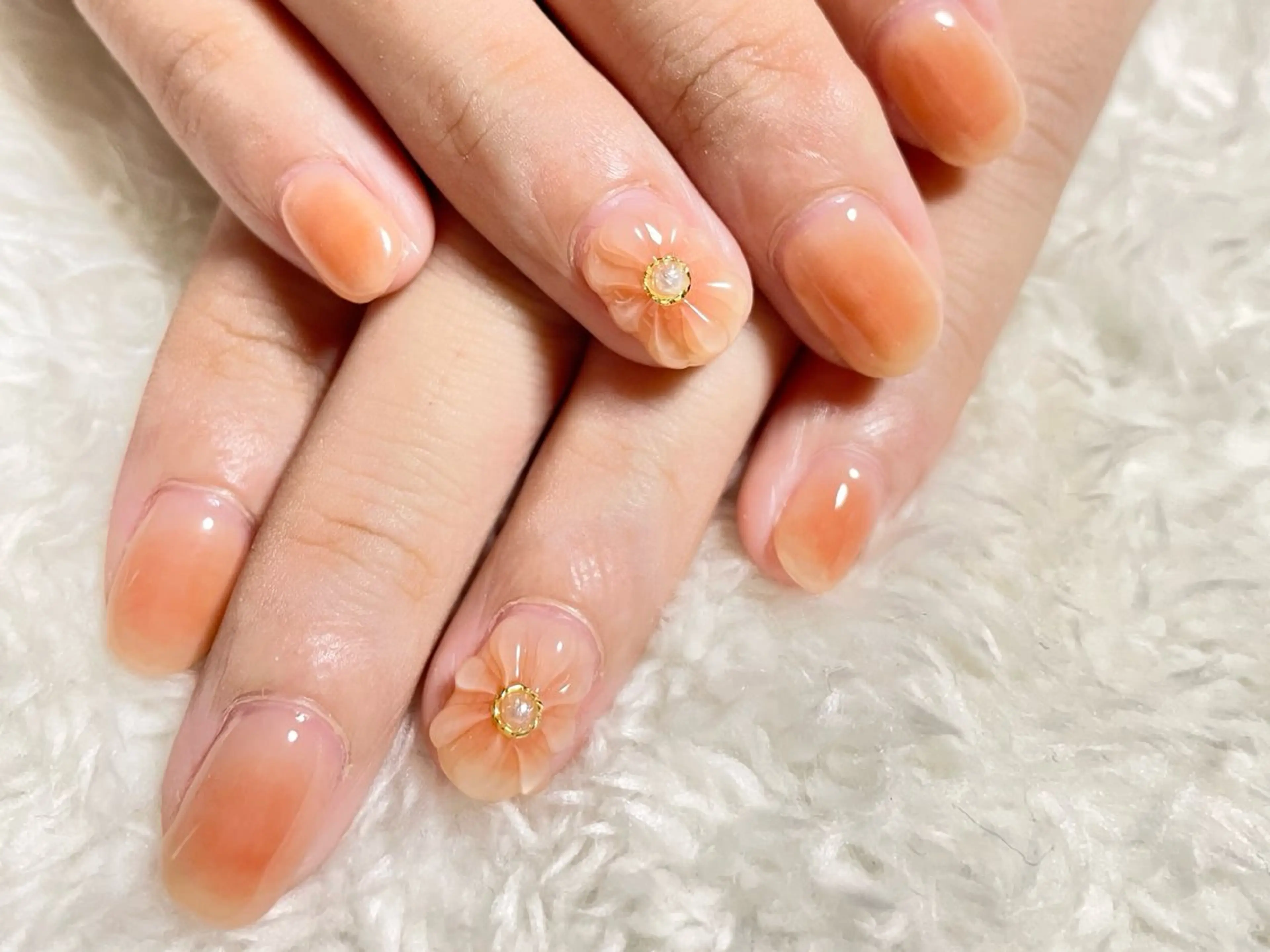 ネイル チークネイル フラワーネイル Forca total studio所属・Forca Airaのネイルデザイン