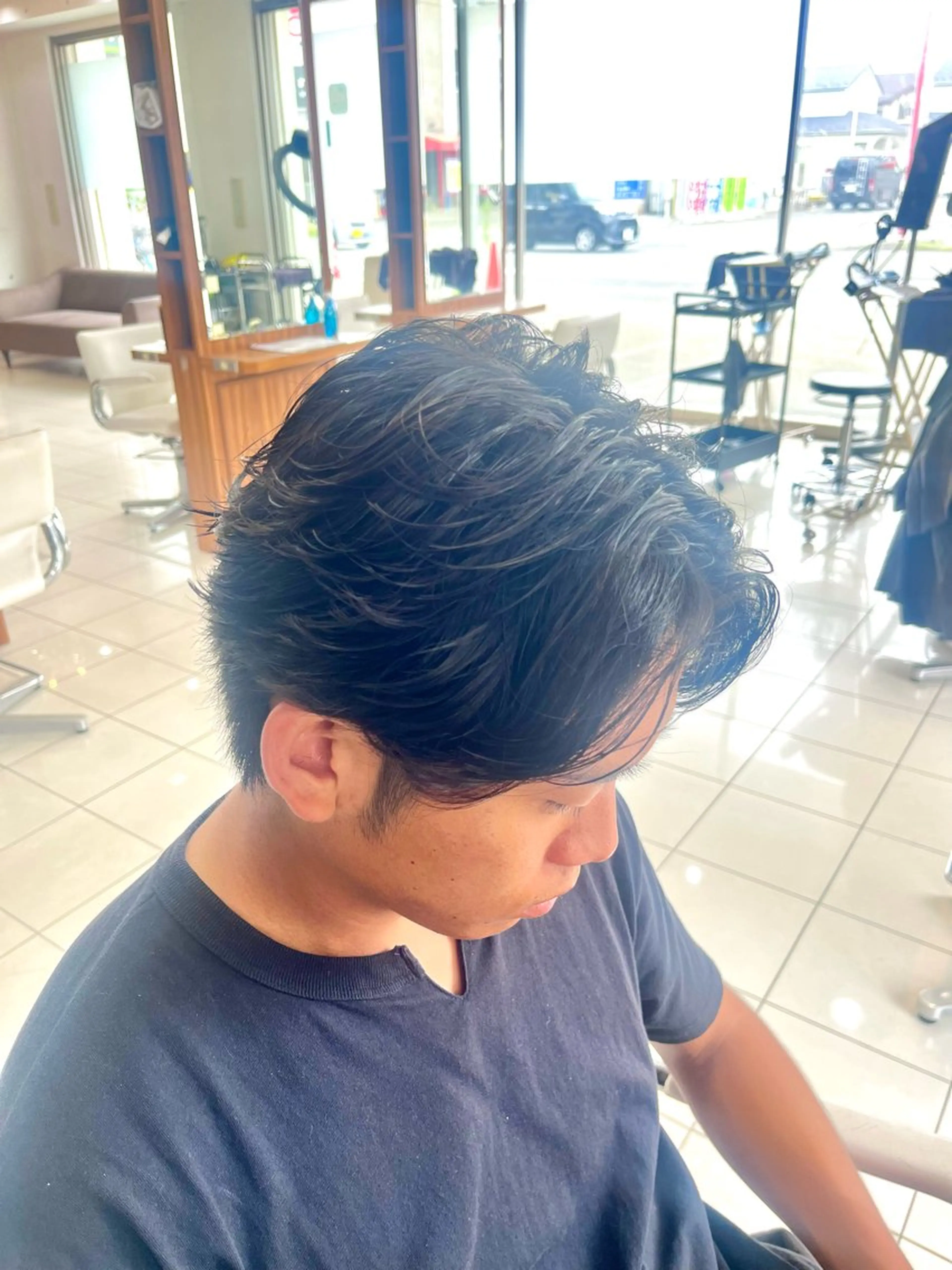 メンズカット✂️➕ニュアンスパーマ🌀/カルマ/毛流れ/フェザーの写真