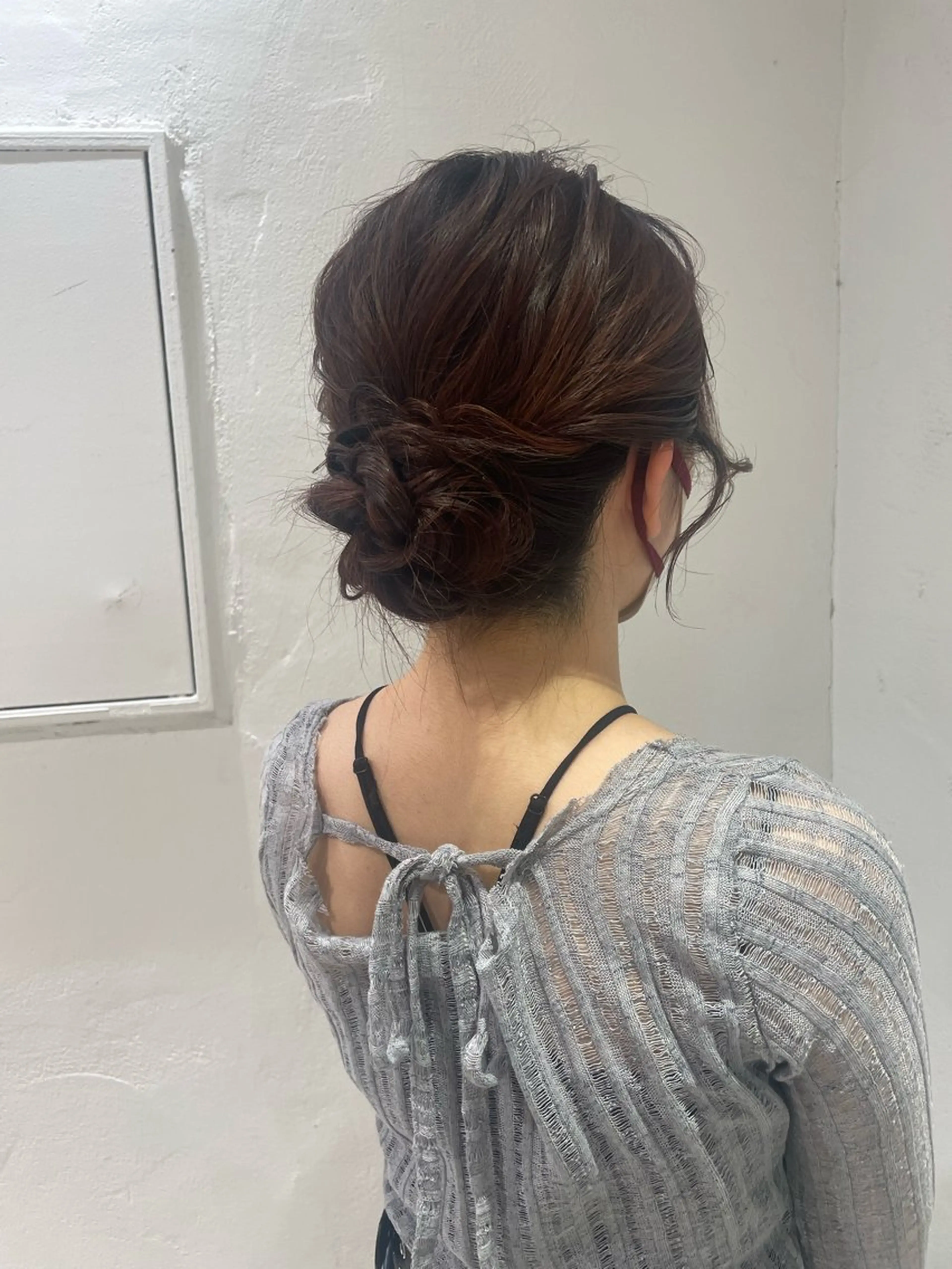 ロング ヘアアレンジ 艶カラー/ ストレート/くるみのヘアスタイル