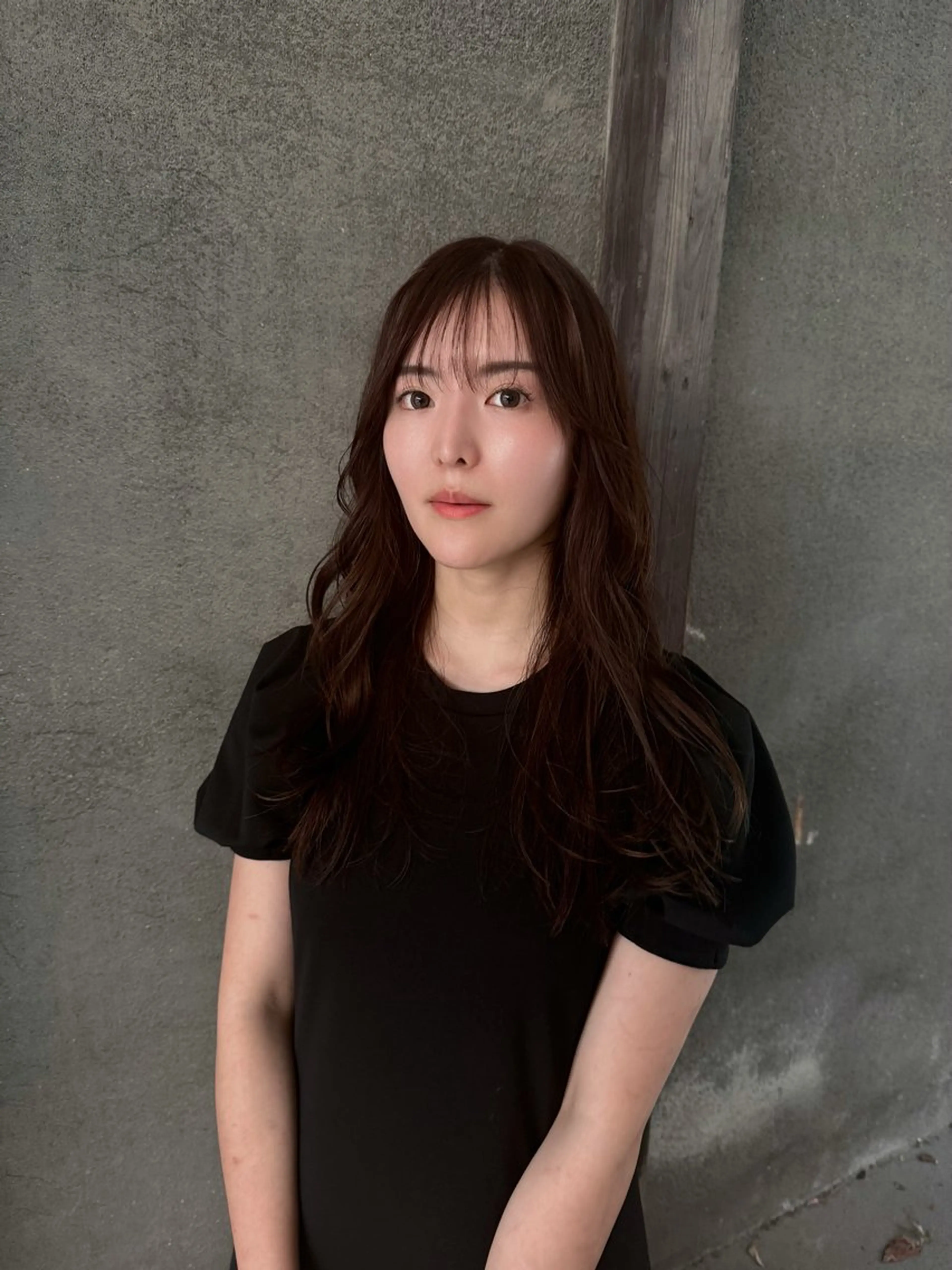 ロング カラー ロングレイヤー アッシュ ベージュカラー ブリーチ 透明感カラー カット ヘアカラー トリートメント 日本一丁寧なカット/ 小林輝🍀︎のヘアスタイル
