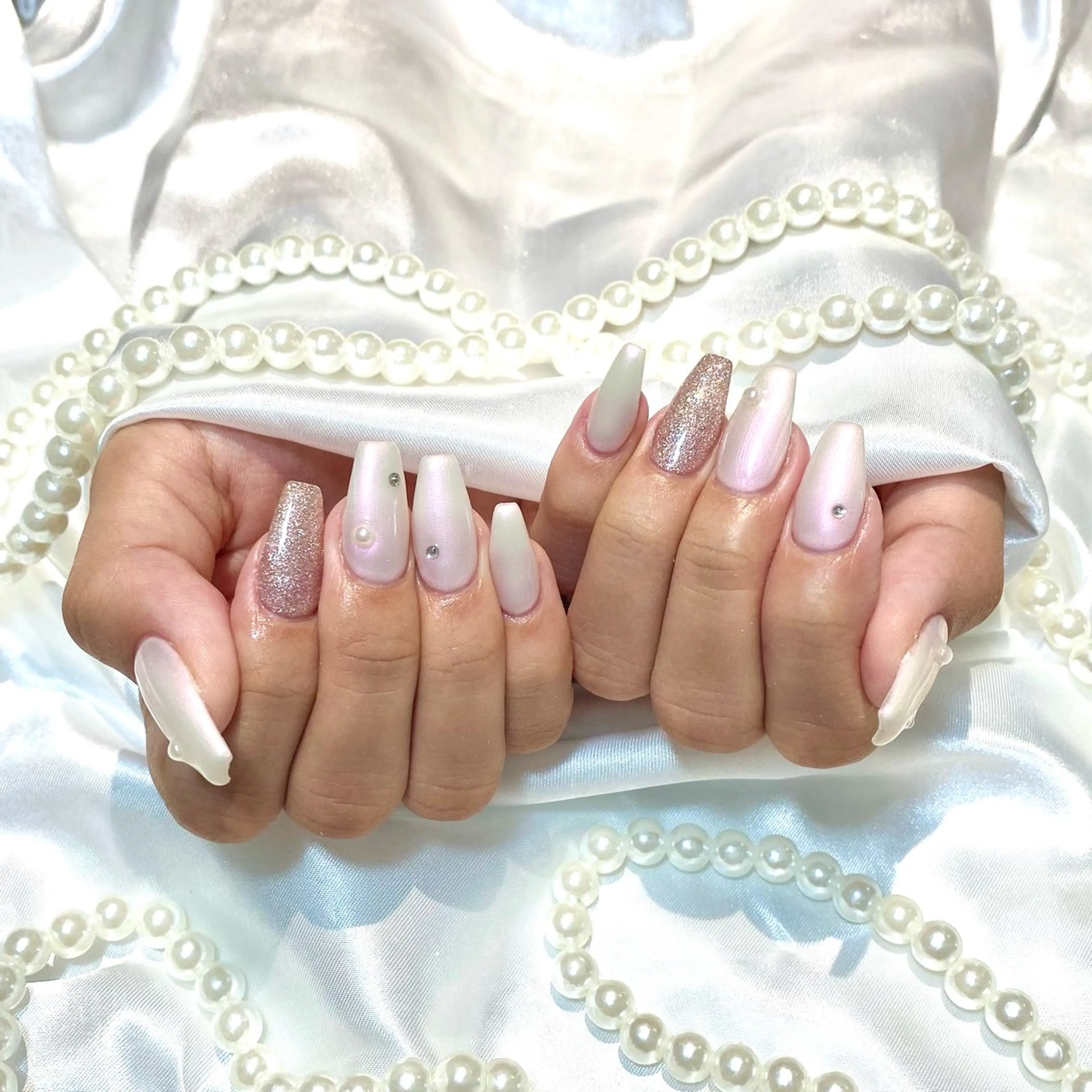 🔰口コミ記入必須【Jr.】HAND⭐️オフなし⭐️チップ長さ出し10本 定額シンプルコースの写真