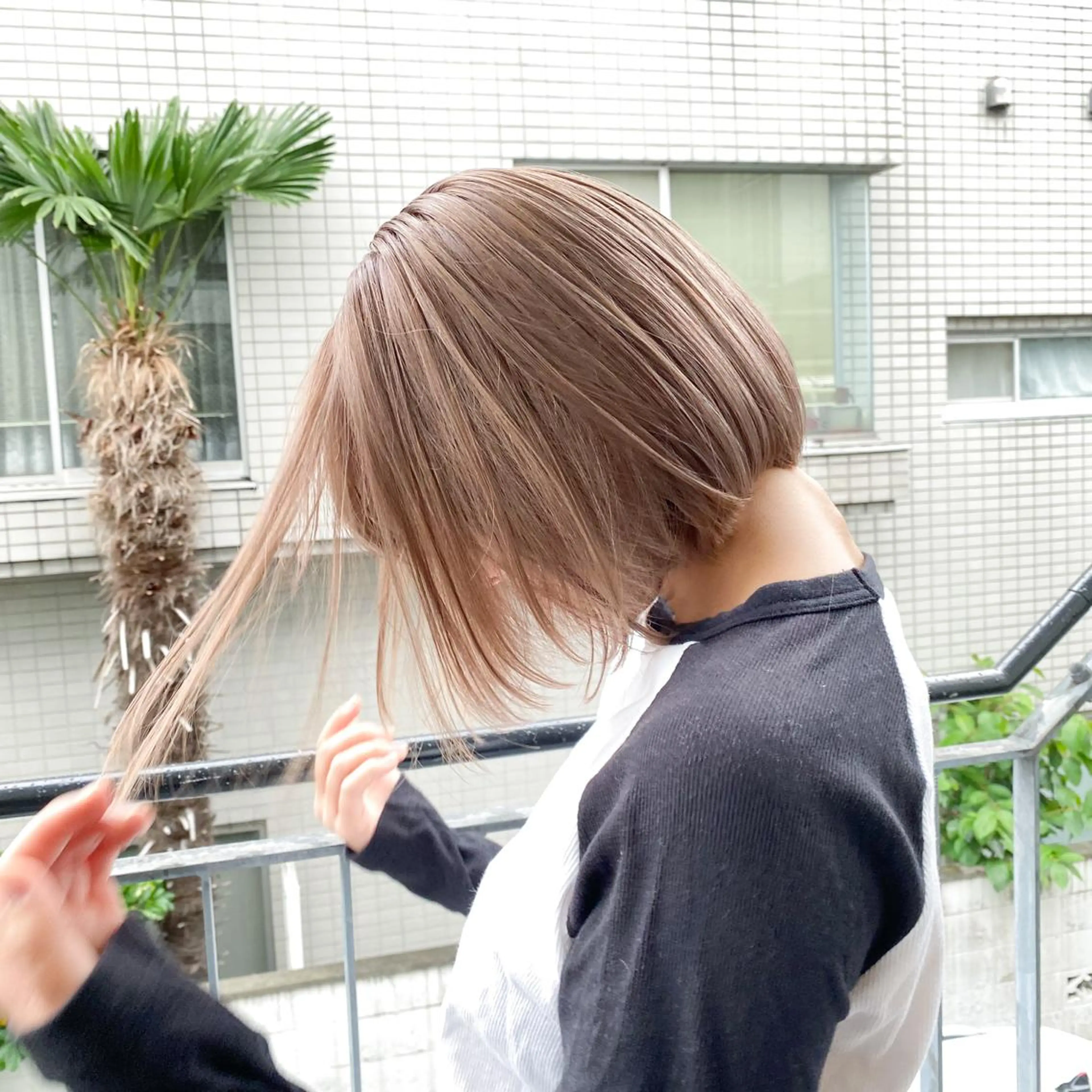 ショート カラー ヘアカラー トリートメント ヘッドスパ ヘアセット 艶髪ブリーチ 永井竜也のヘアスタイル
