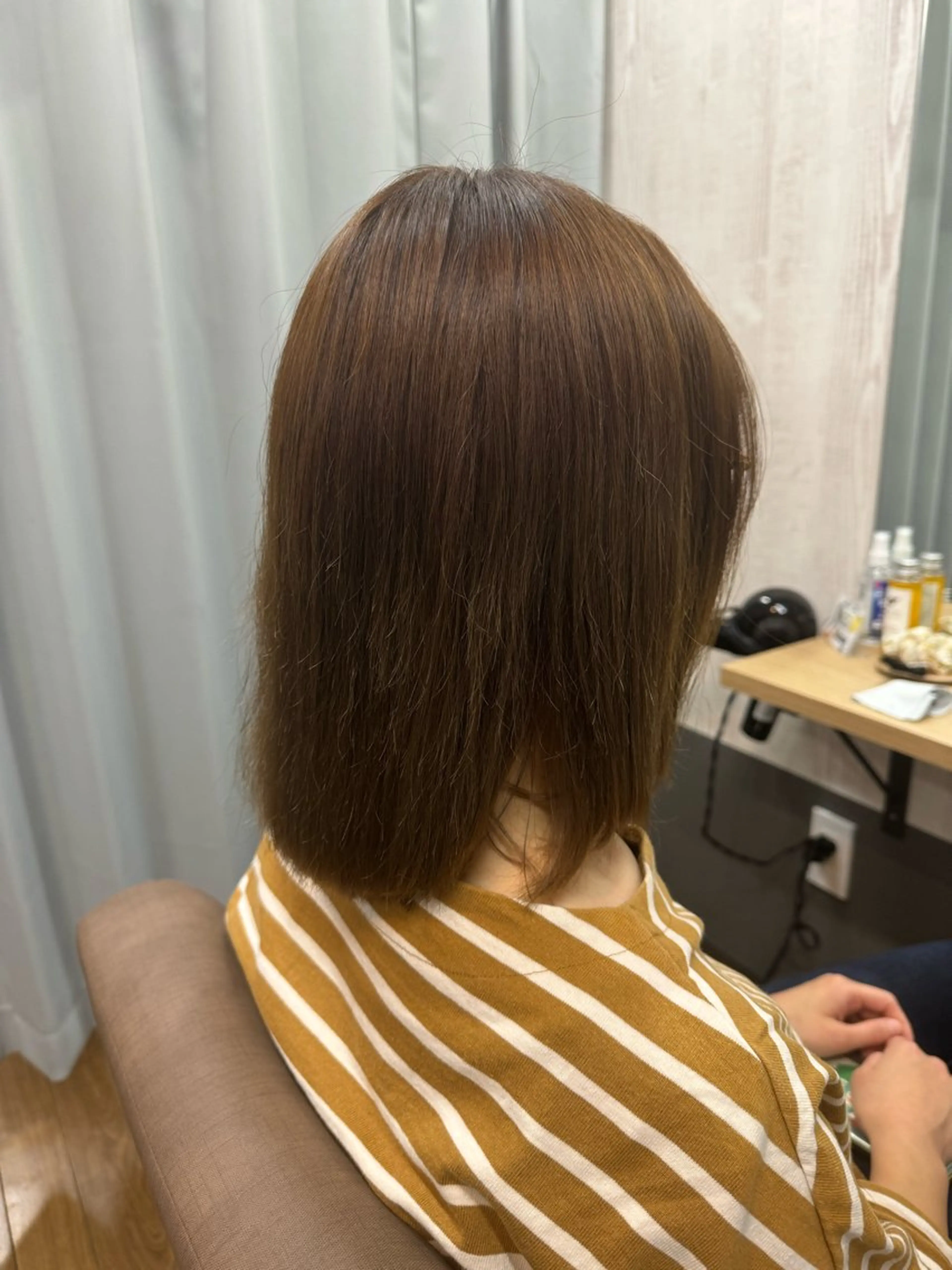 ミディアム カット ヘアカラー TELA HAIR 稲毛店　千尋のヘアスタイル