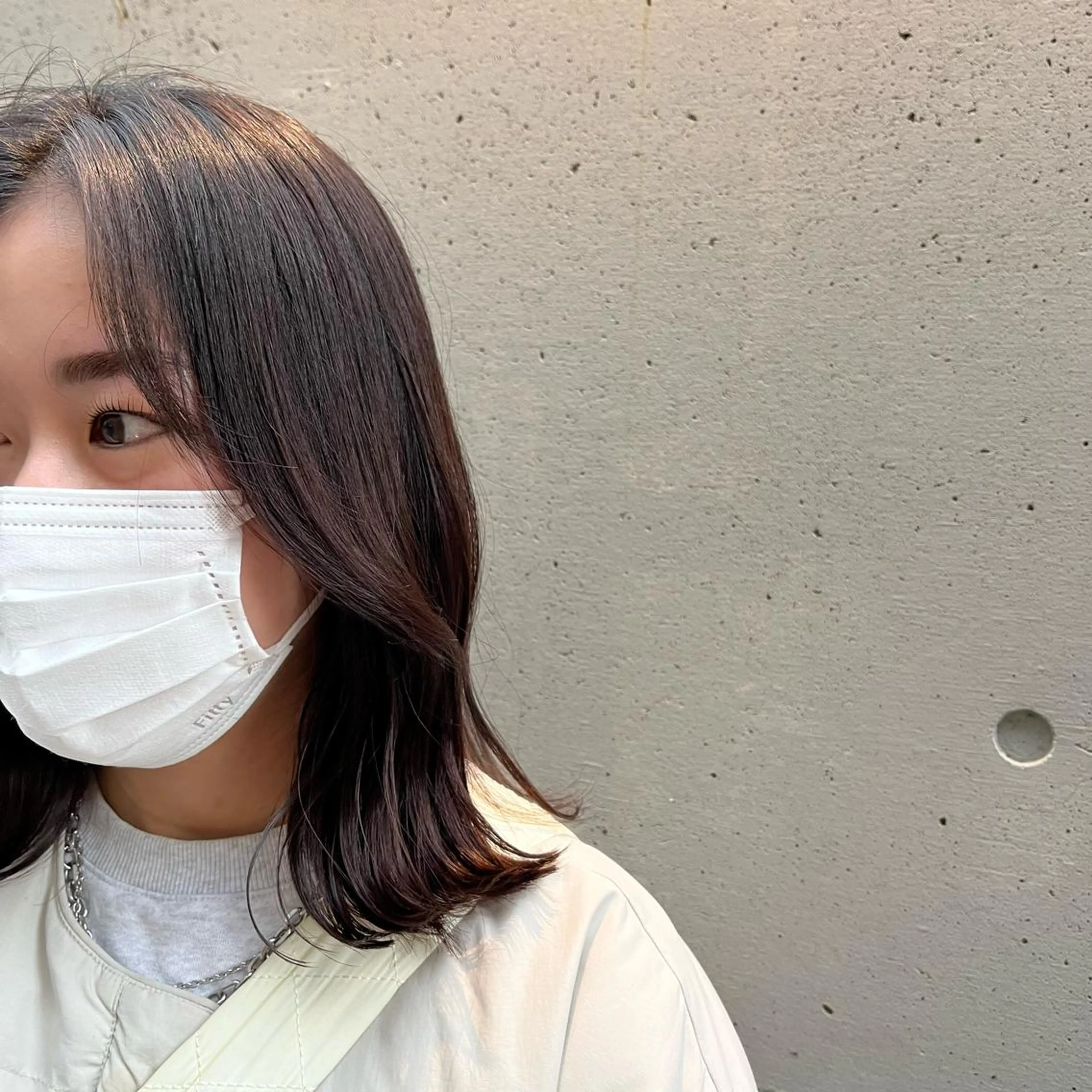 セミロング カット ヘアカラー トリートメント ヘッドスパ putri店長 和田鈴采のヘアスタイル