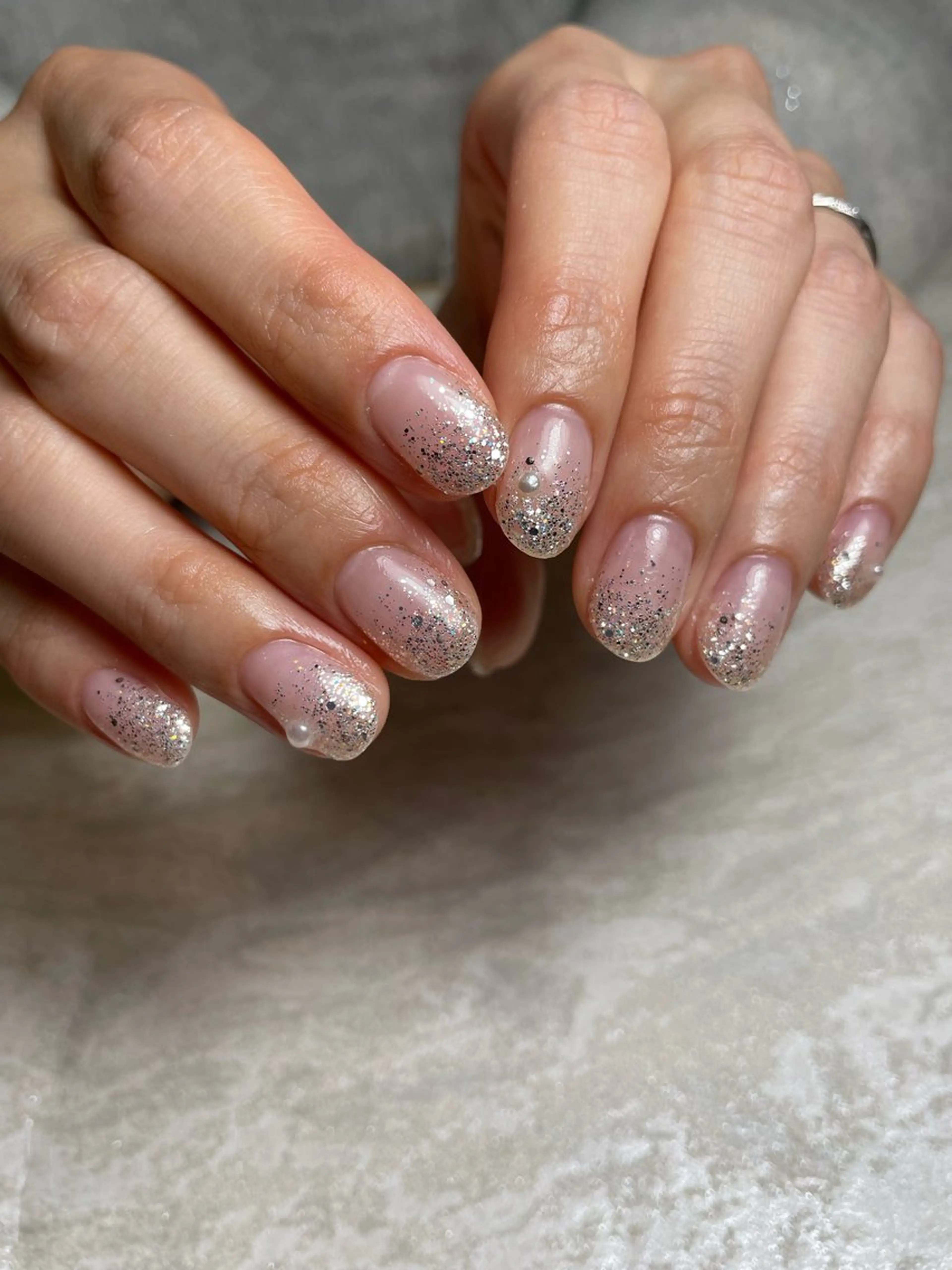 ネイル グラデーション ラメ(グリッター) ラメグラデーション ハンドネイル G's  nail所属・横浜本郷台駅 《G's nail》のネイルデザイン