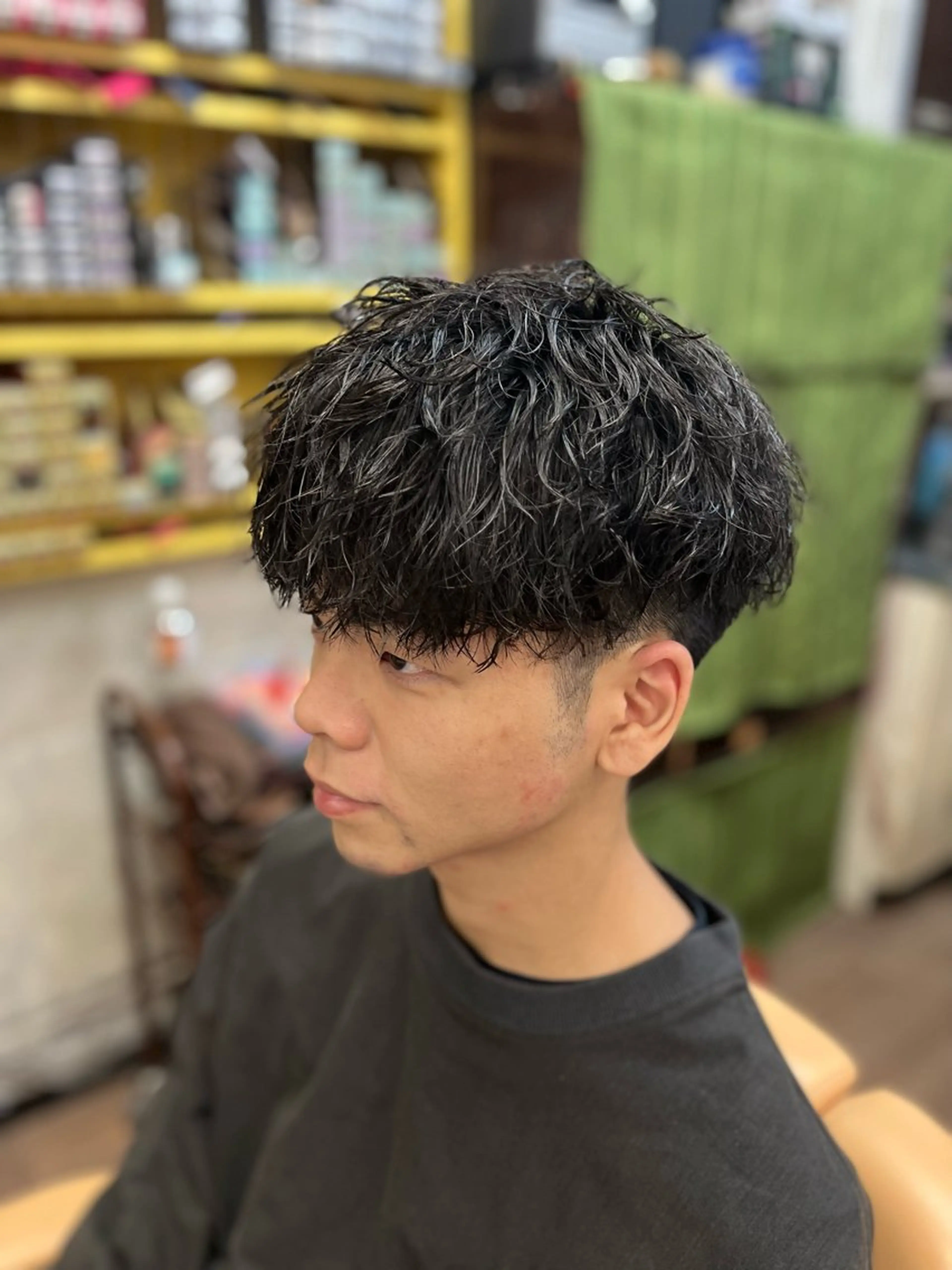 ミディアム メンズヘアササキ チバのヘアスタイル