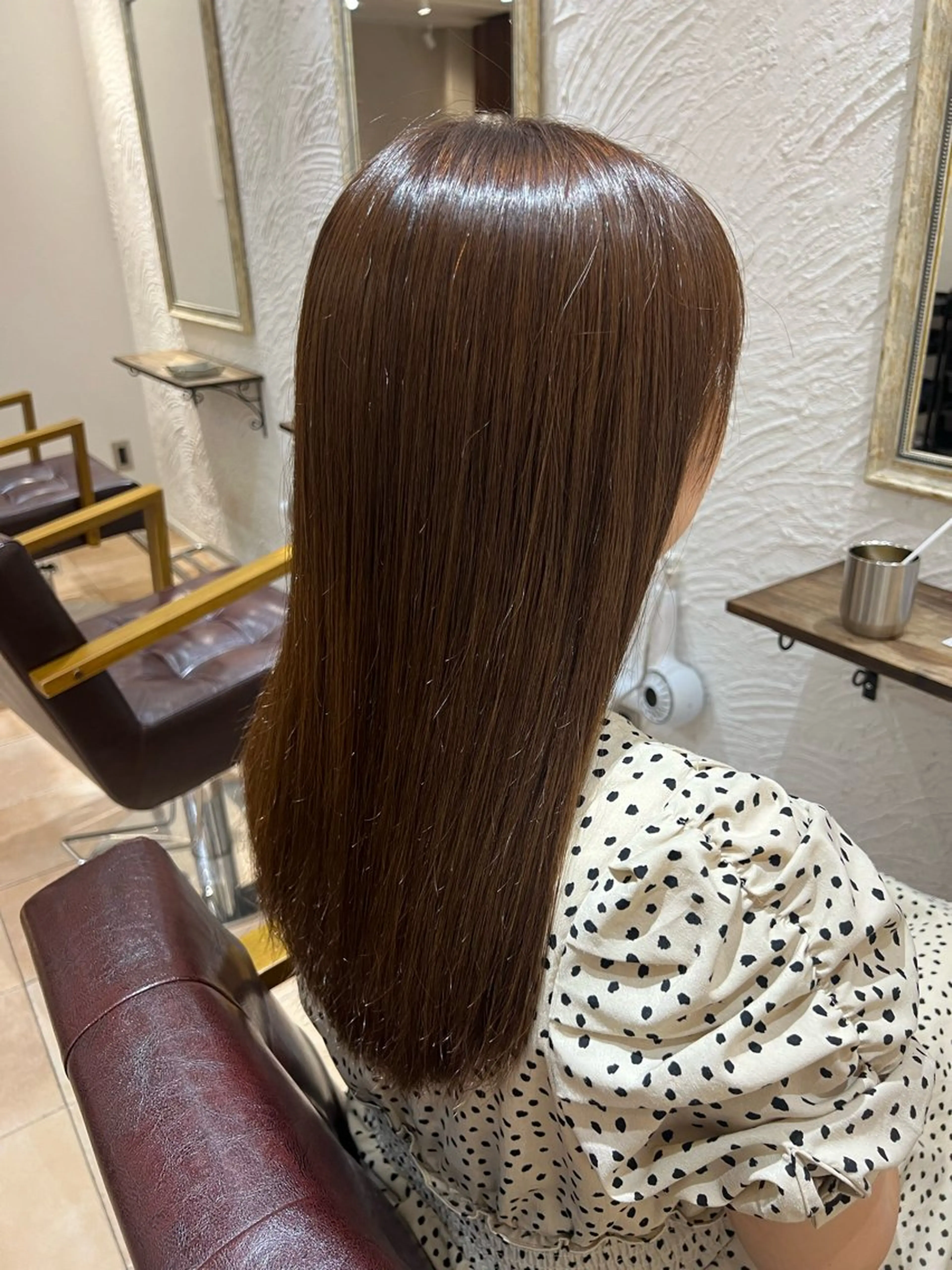 セミロング カラー 🥀韓国ヘア🥀 宮津真菜のヘアスタイル