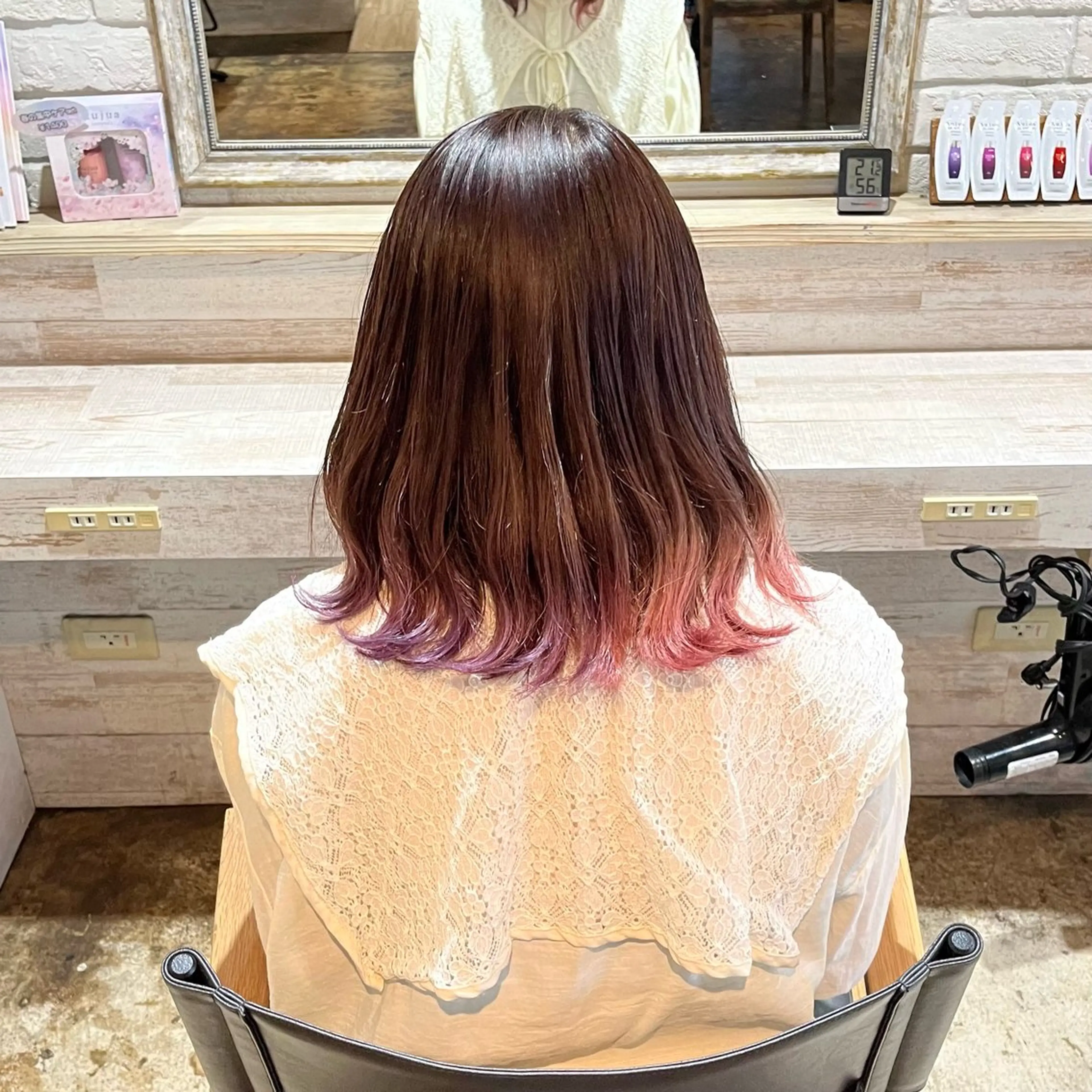カラー ヘアカラー トリートメント 透明感カラー/パーマ 🌀アオノアユミのヘアスタイル