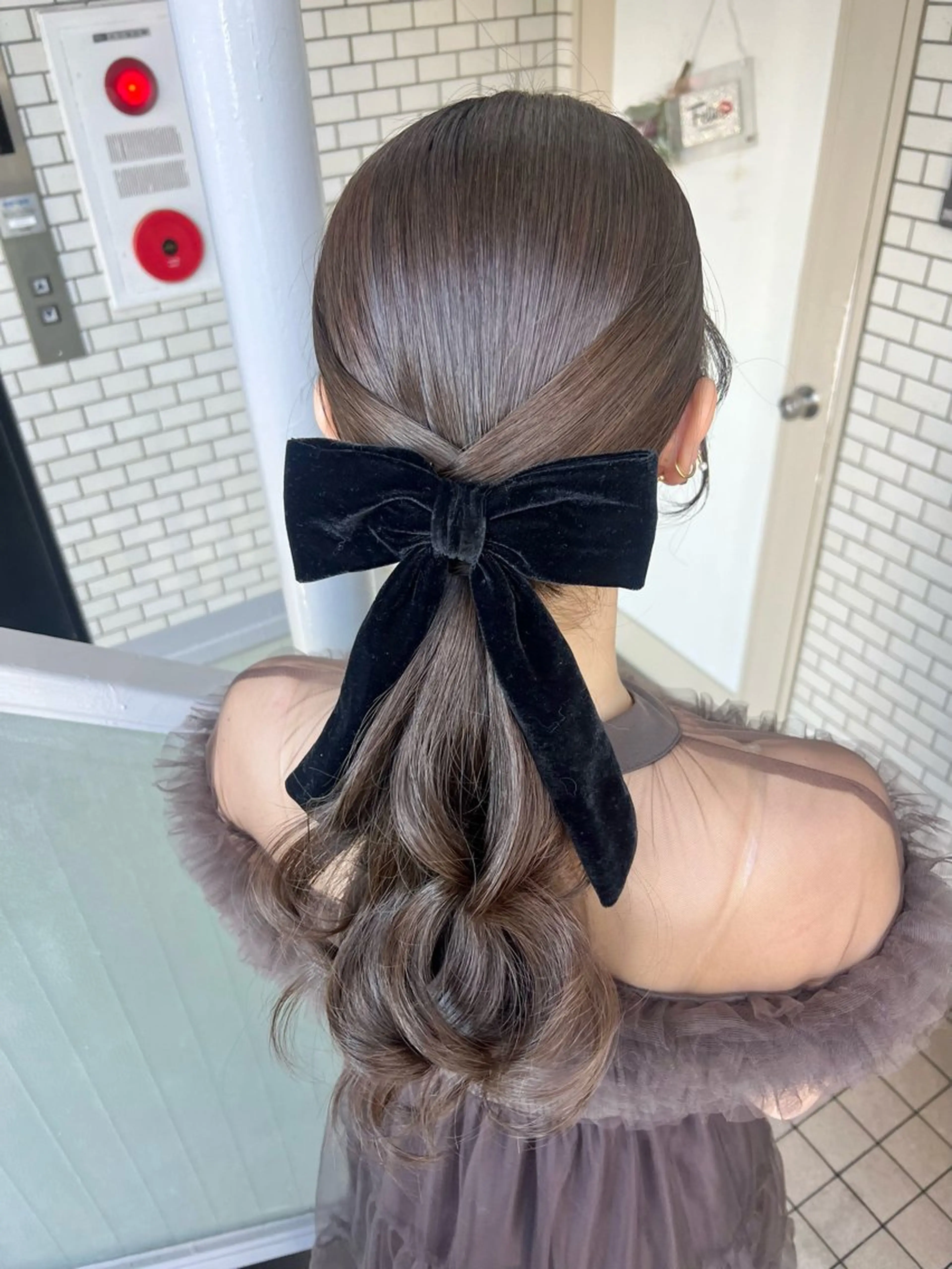 ヘアアレンジ ポニーテール ヘアセット 大人可愛いヘアメイク 💋🧚‍♀️しずかのヘアスタイル