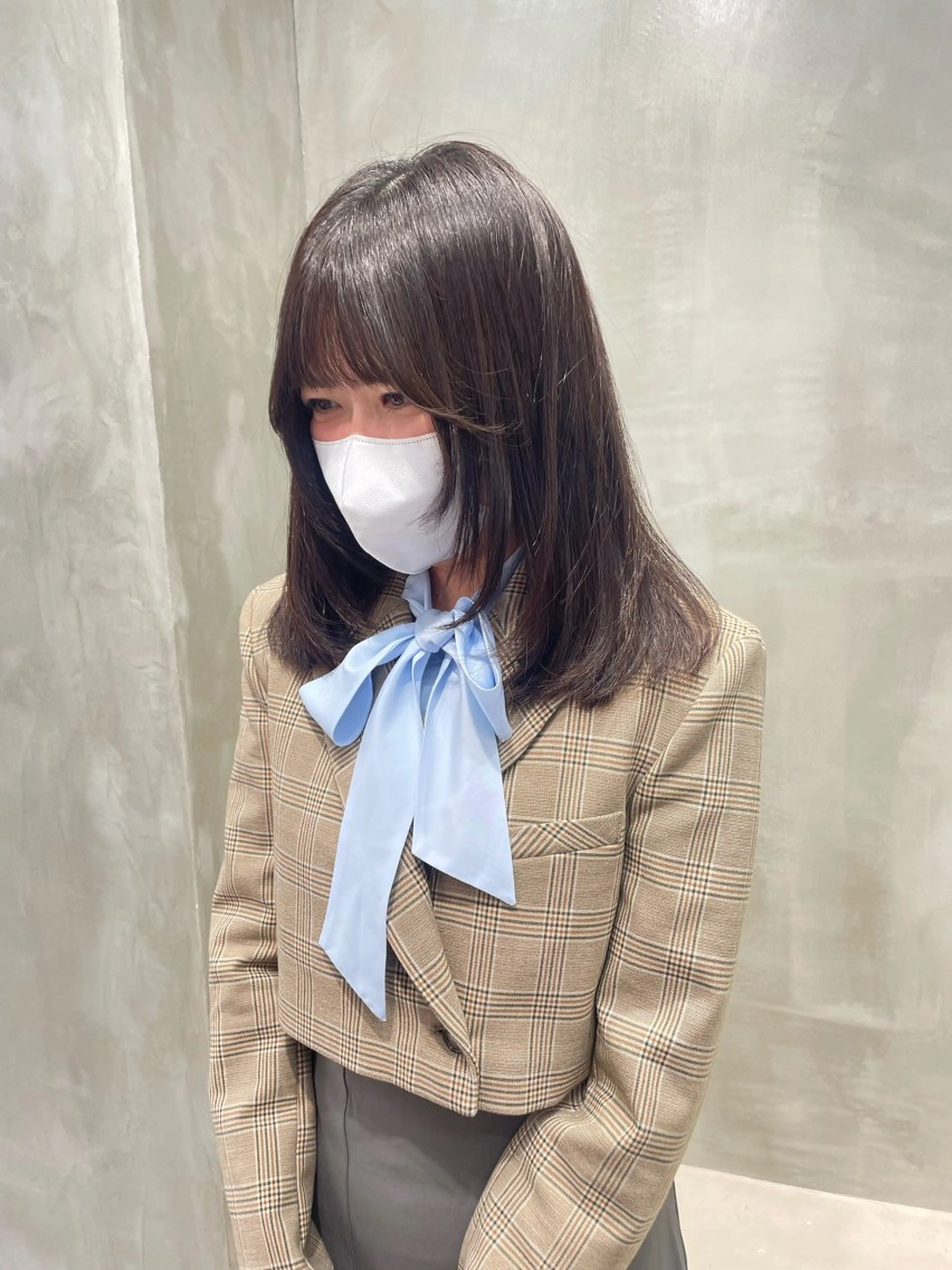 ミディアム カラー ヘアアレンジ 透明感カラー 韓国風ヘア レイヤーカット the path shogo🌻のヘアスタイル
