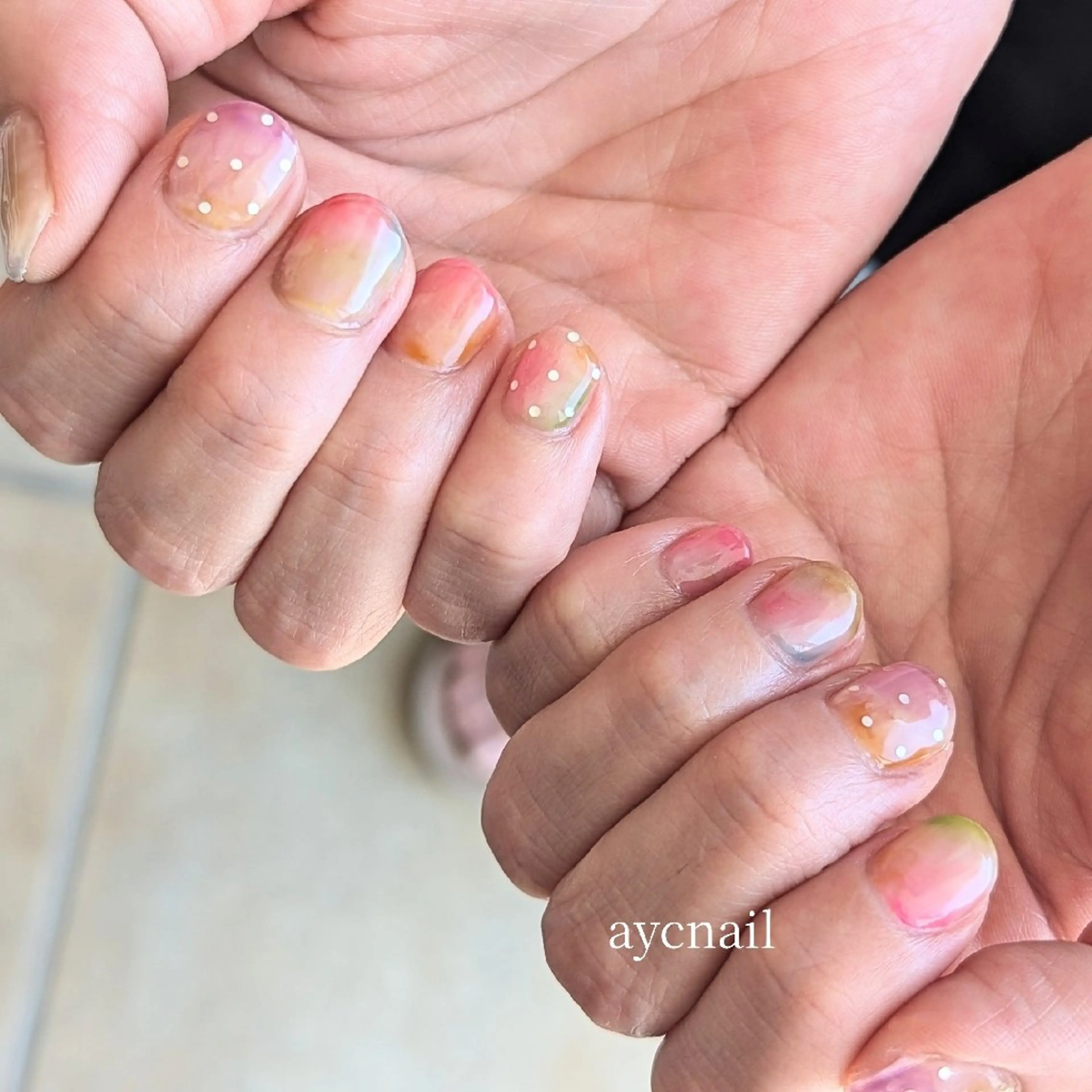 ネイル ニュアンスネイル ハンドネイル aycnail 　Ayakaのネイルデザイン