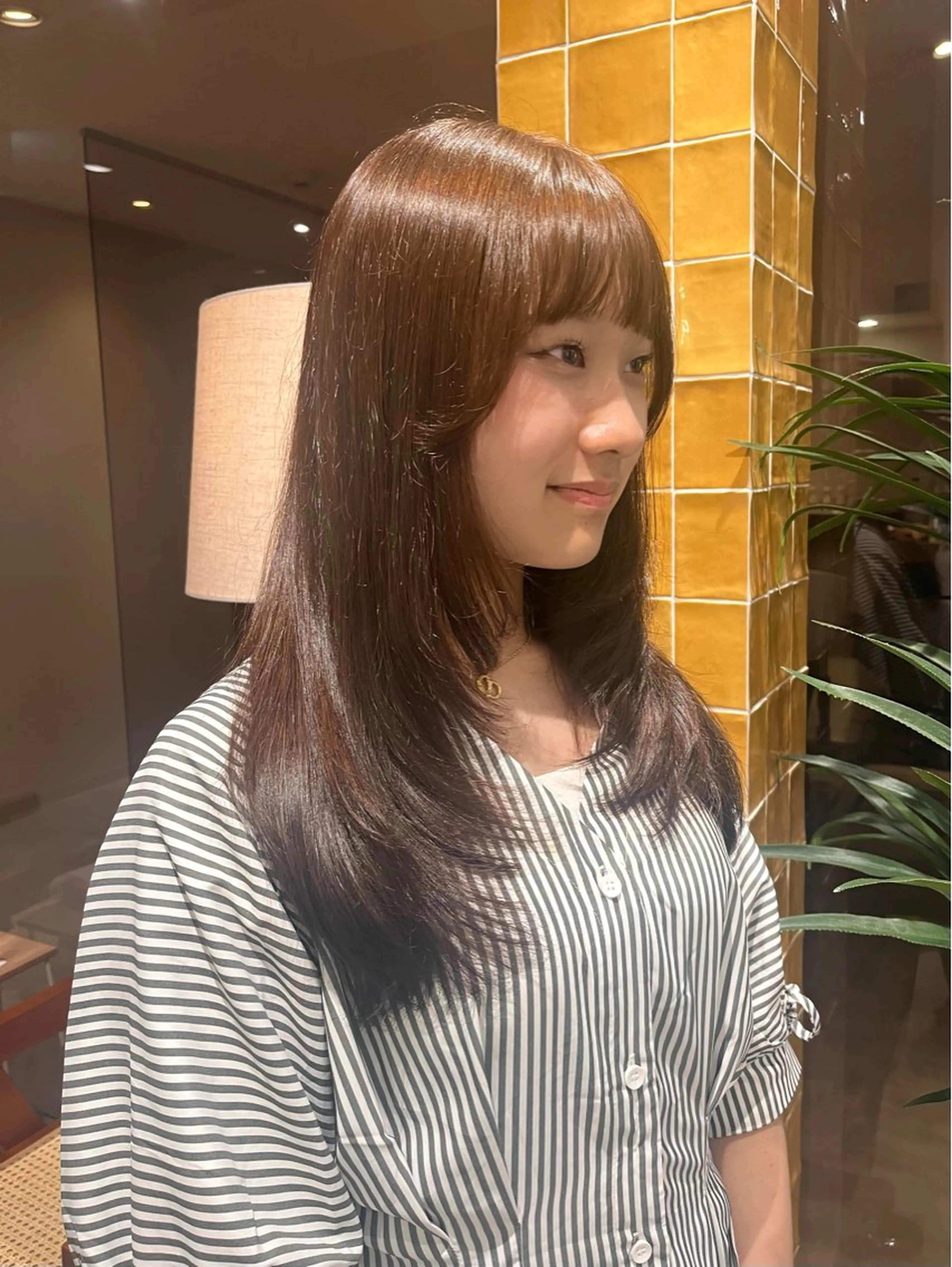ロング カラー ベージュカラー 透明感カラー レイヤーカット カット ヘアカラー トリートメント ﾚｲﾔｰ/ﾊｲﾄｰﾝ ೀユイ🌙のヘアスタイル