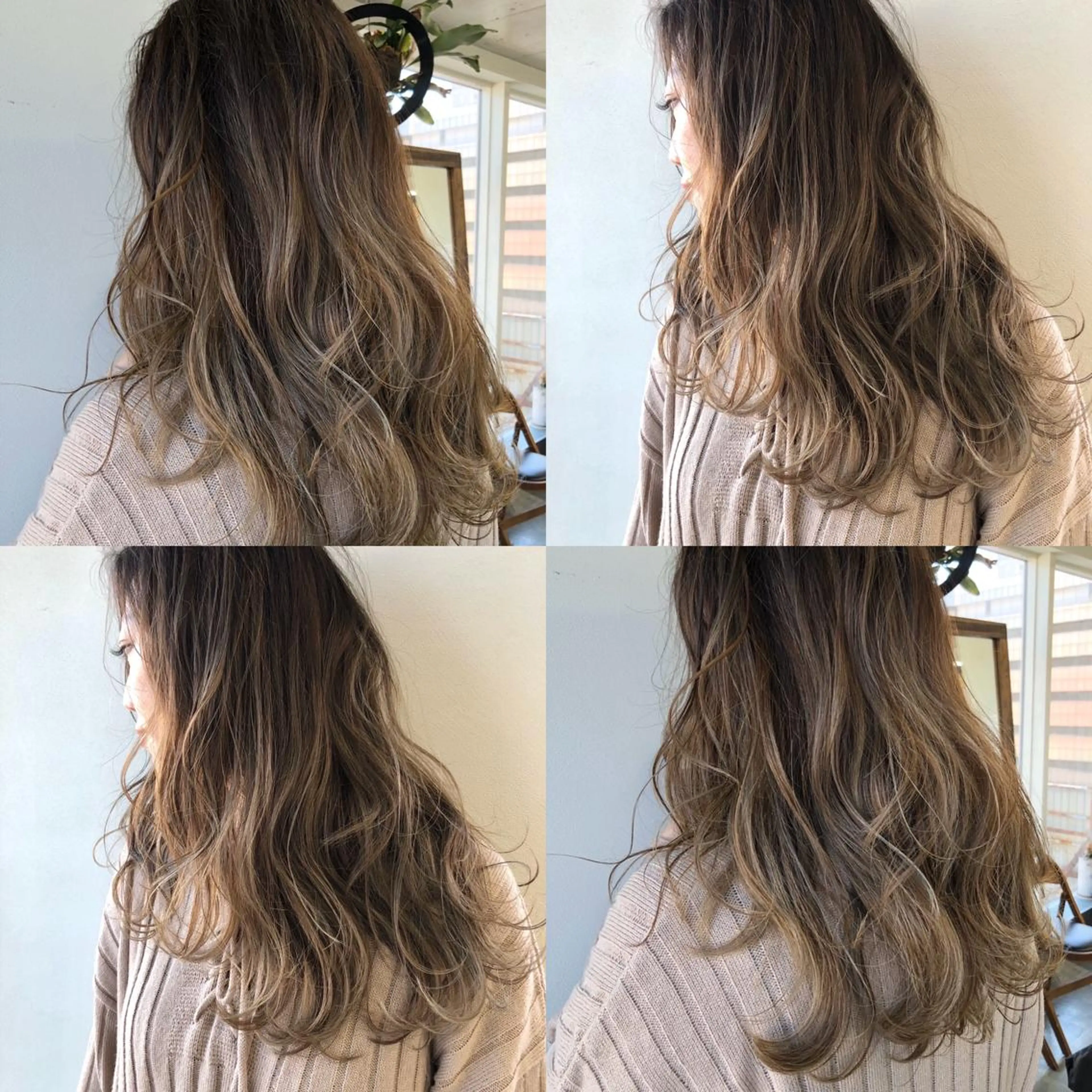 ロング ハイライト ヘアカラー トリートメント 小澤大輔 YOLO hairのヘアスタイル