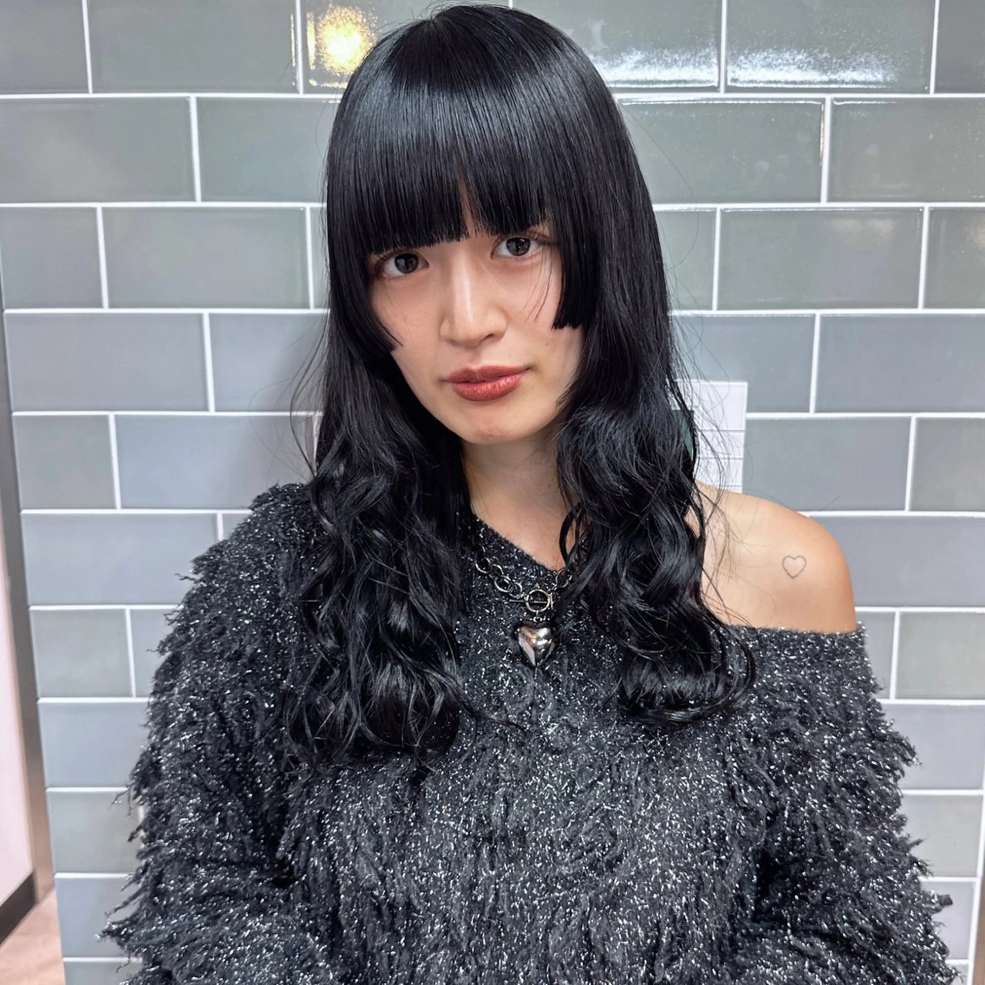 ロング パーマ 姫カット ストレートパーマ FBeauty 青山店所属・パーマ特化美容師 表参道のヘアスタイル