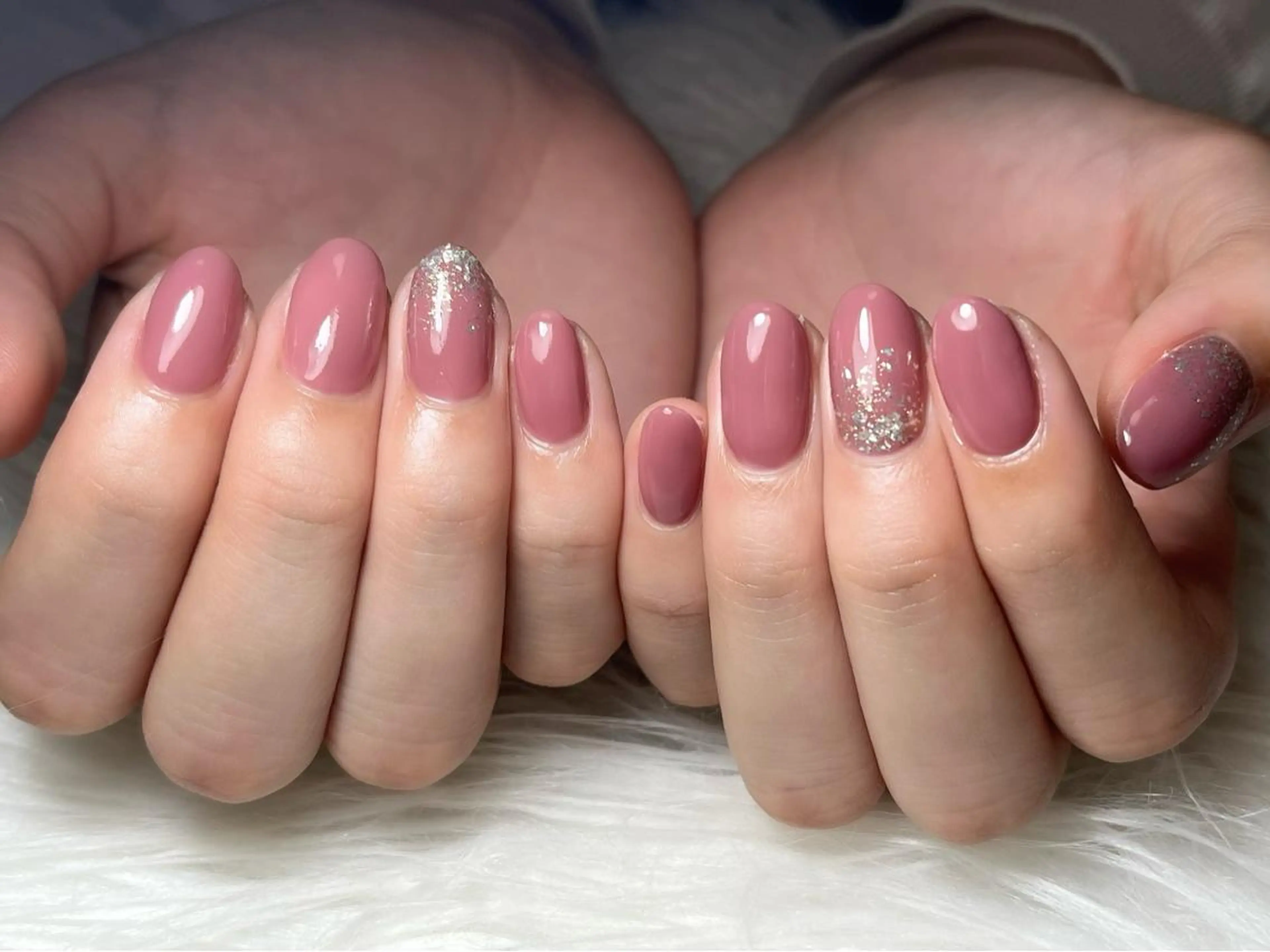 ネイル ラメ(グリッター) ワンカラーネイル ハンドネイル Era nailのネイルデザイン