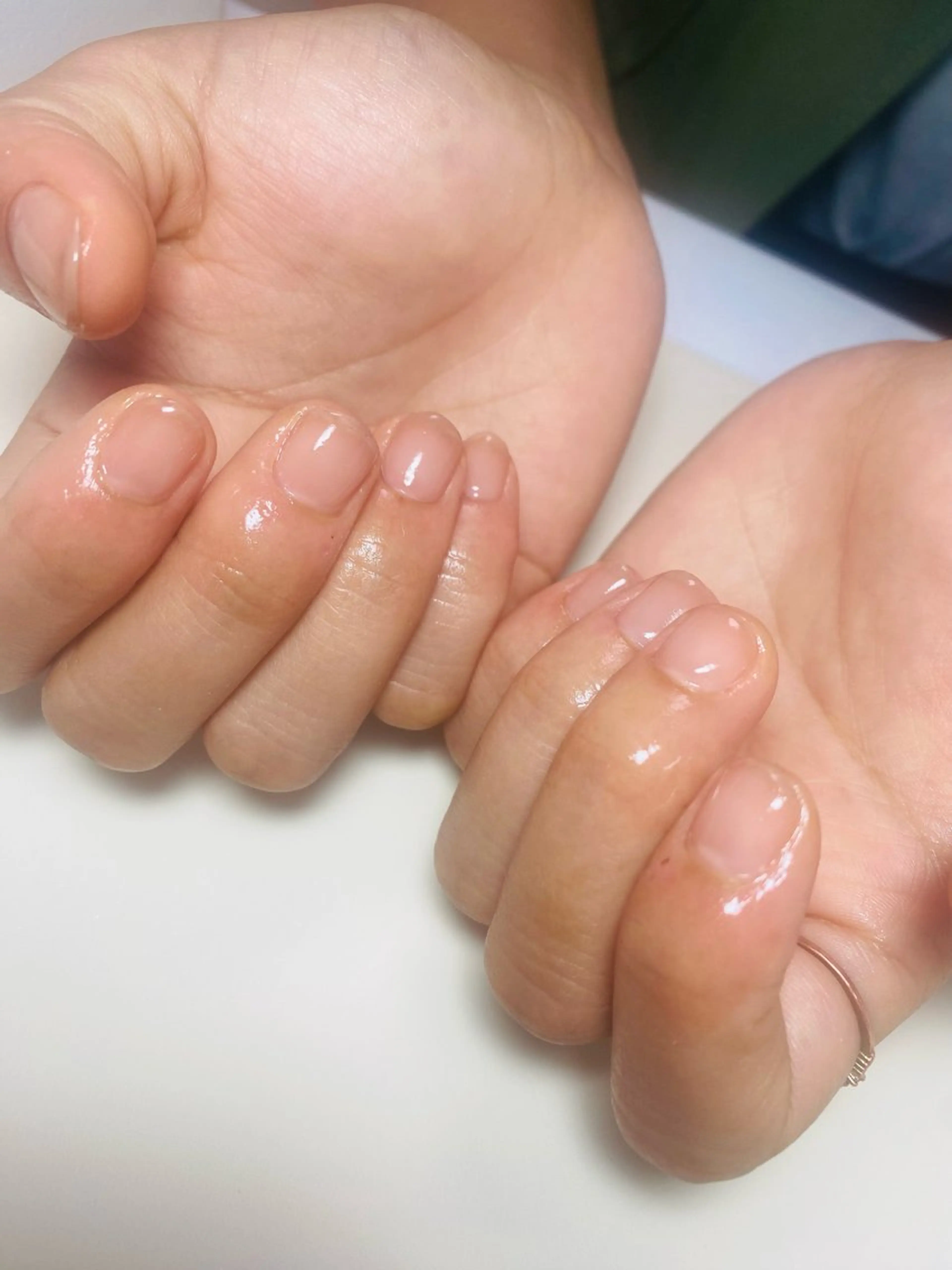 ネイル オフィスネイル ショートネイル ハンドネイル Nail Salon K 🧸美爪育成のネイルデザイン