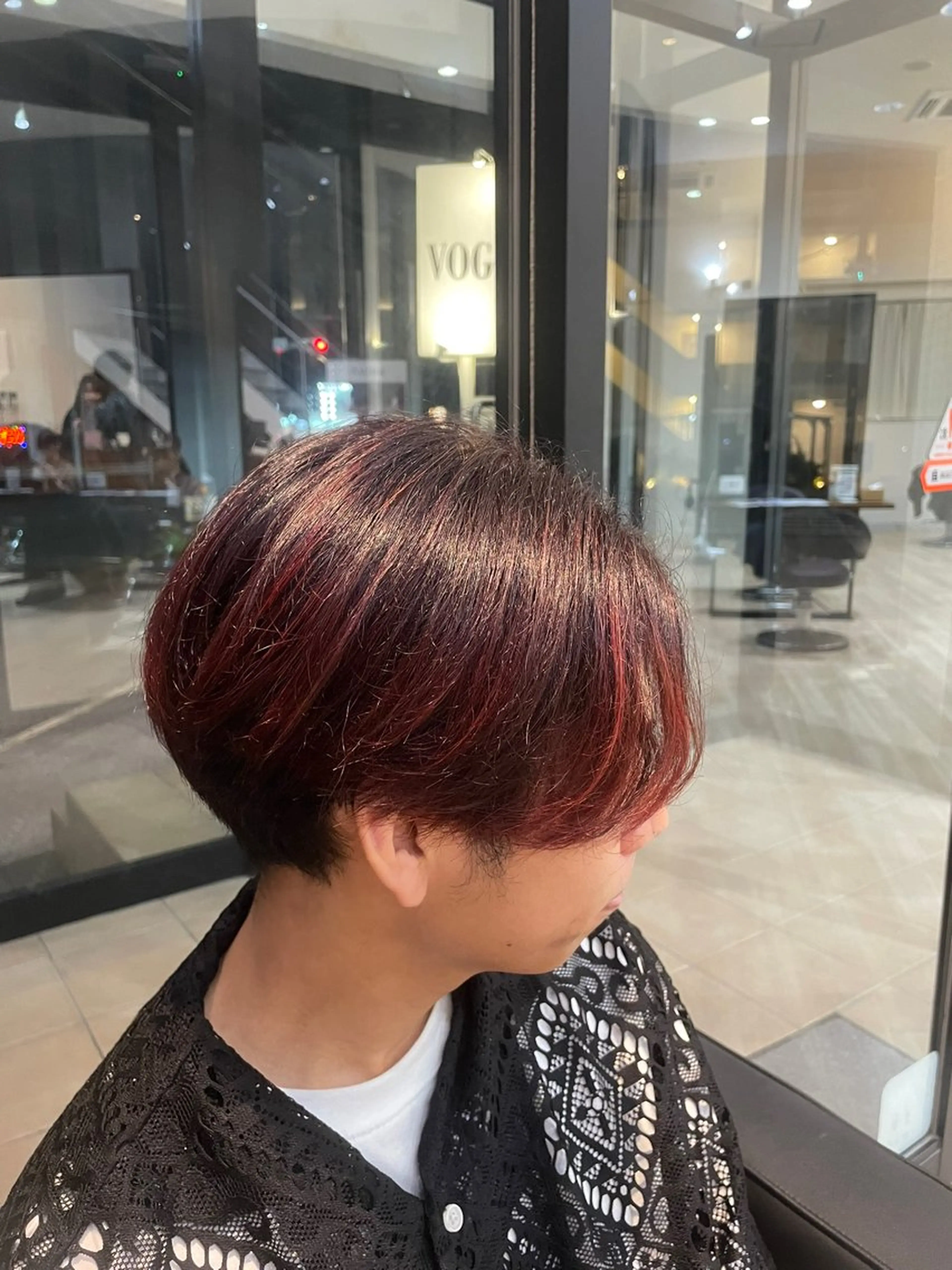 ショート カラー バレイヤージュ グラデーションカラー レイヤーカット ヘアカラー 🩵透明感カラー🩵 / Rionのヘアスタイル