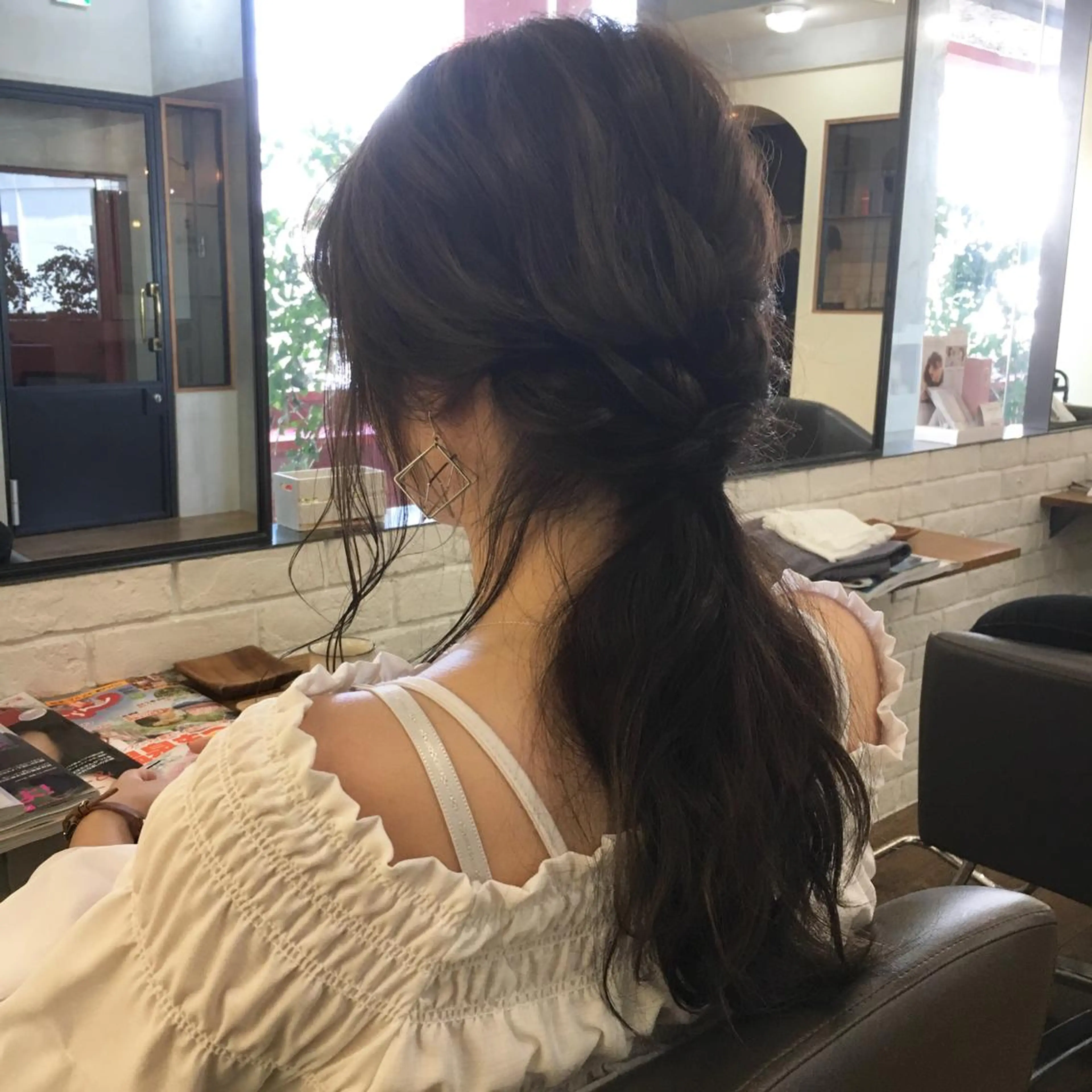 ロング ヘアアレンジ 上川 美幸のヘアスタイル