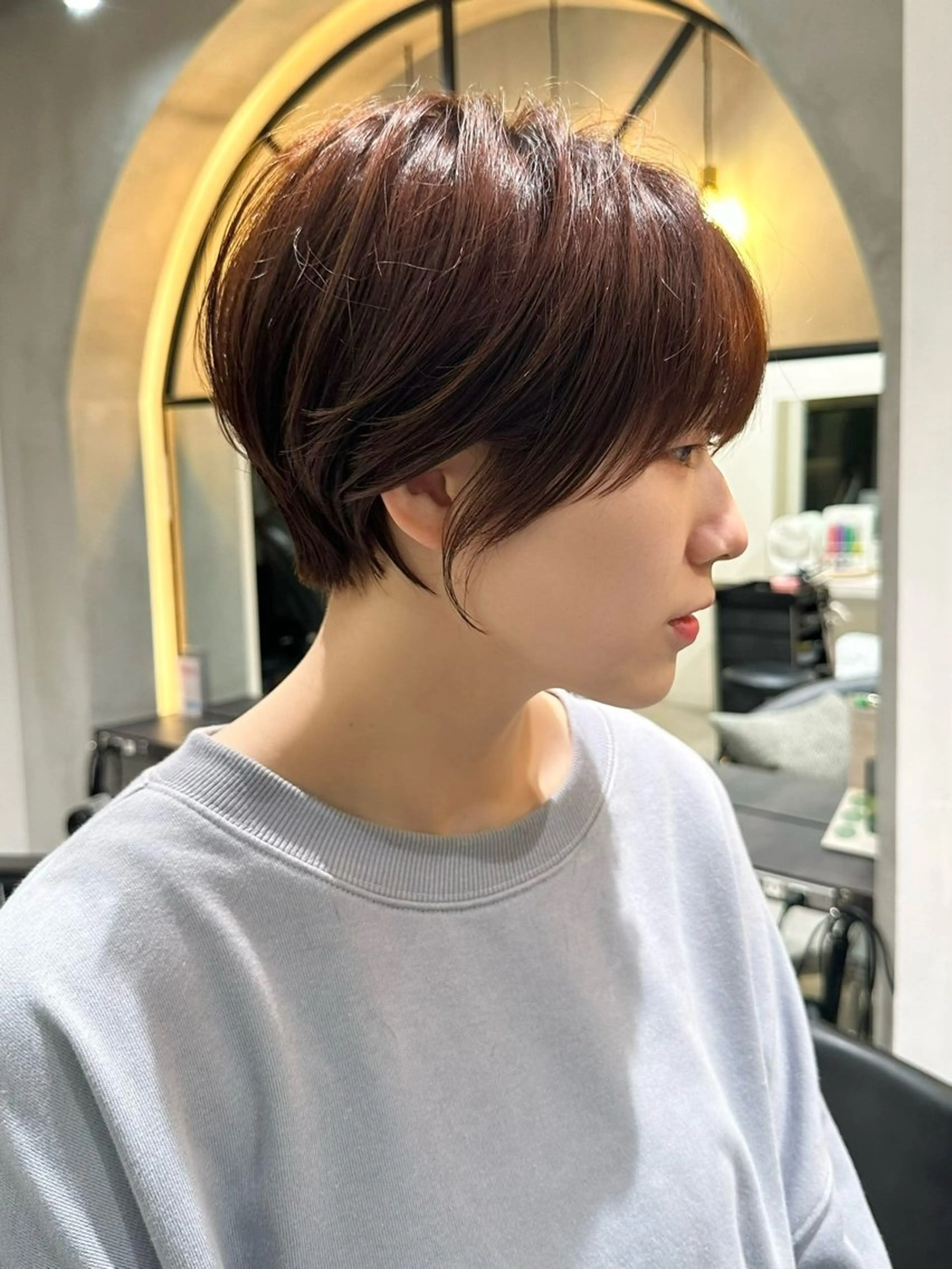 ショート ショートヘア 小顔カット カット ヘアカラー トリートメント ヘッドスパ 遠藤大雅 ショート /ボブ/髪質改善のヘアスタイル