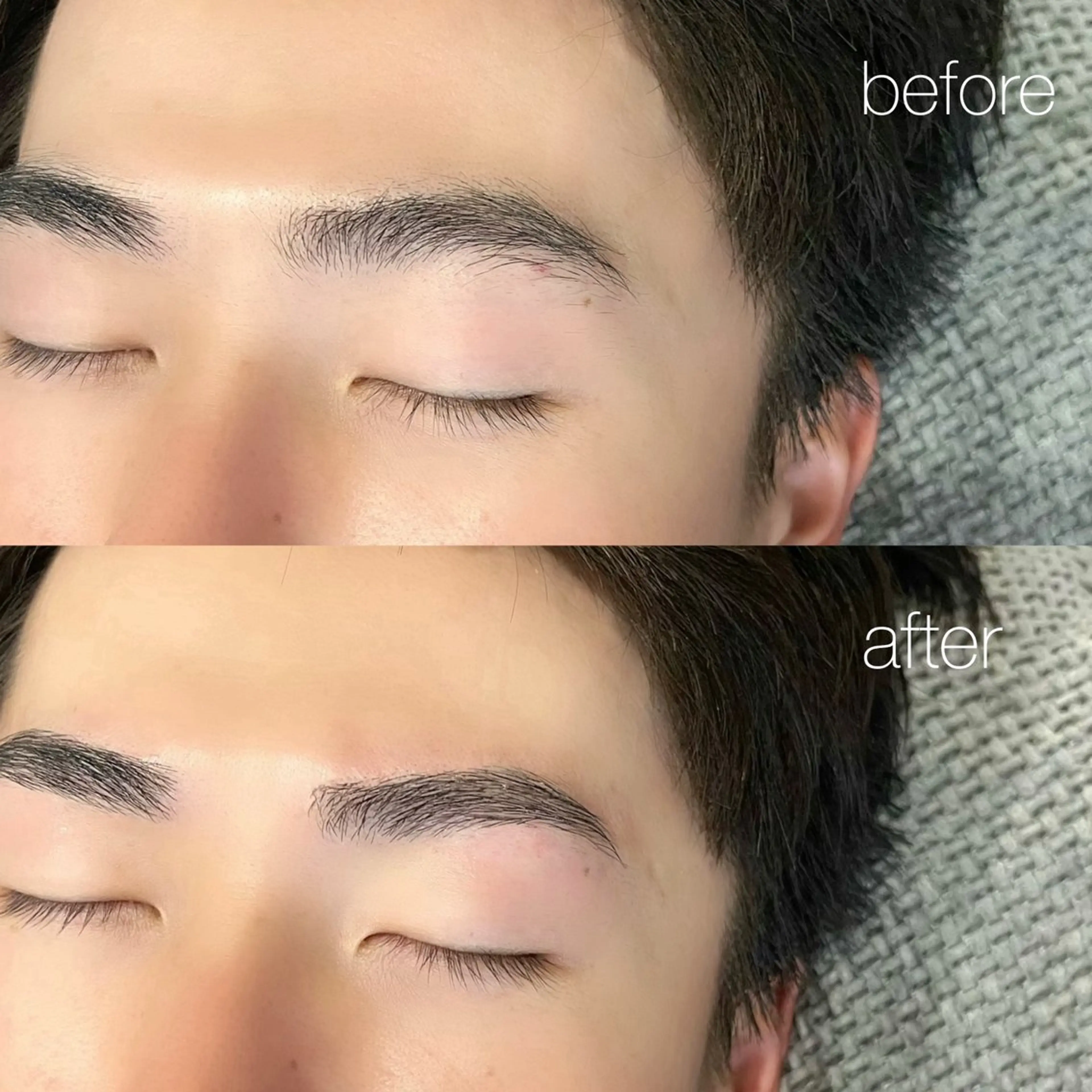 アイブロウ メンズアイブロウ ワックス脱毛 眉カット eyelash Himariのマツエク・マツパデザイン