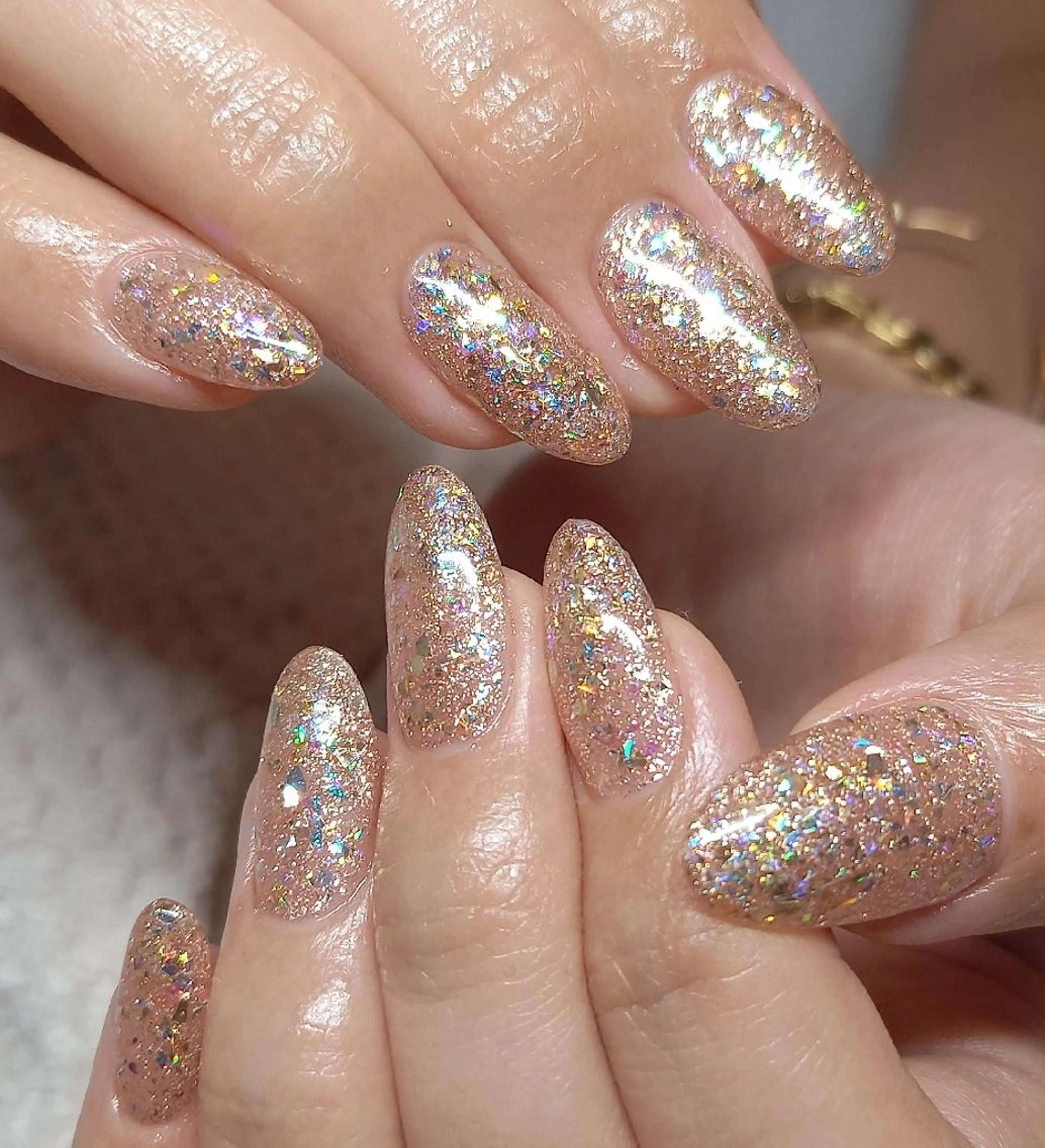 ネイル ジェルネイル キラキラネイル ワンカラーネイル スカルプネイル Mirei NAIL 金児のネイルデザイン