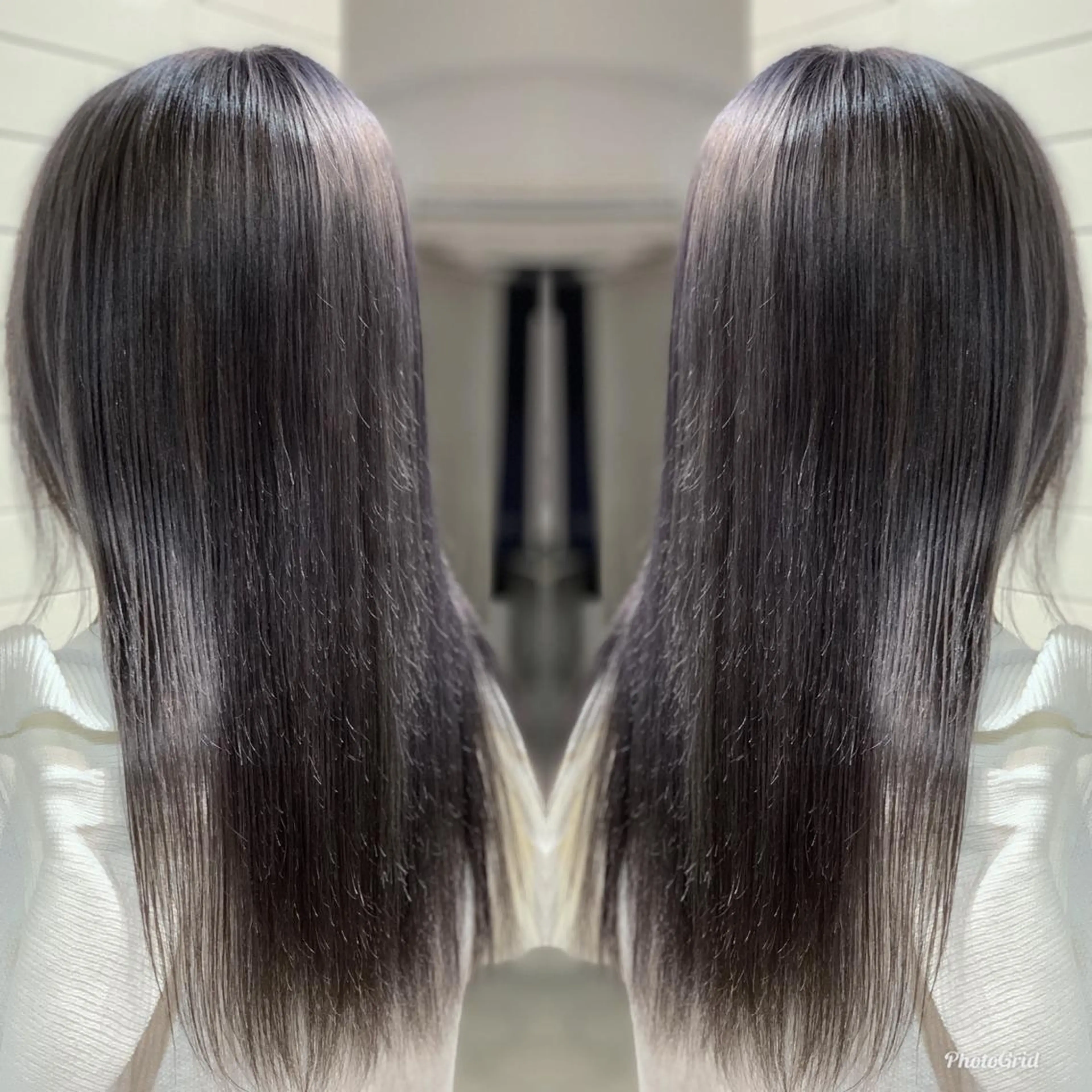 ロング カラー ヘアアレンジ 髪質改善×ハイトーン 中田啄也のヘアスタイル