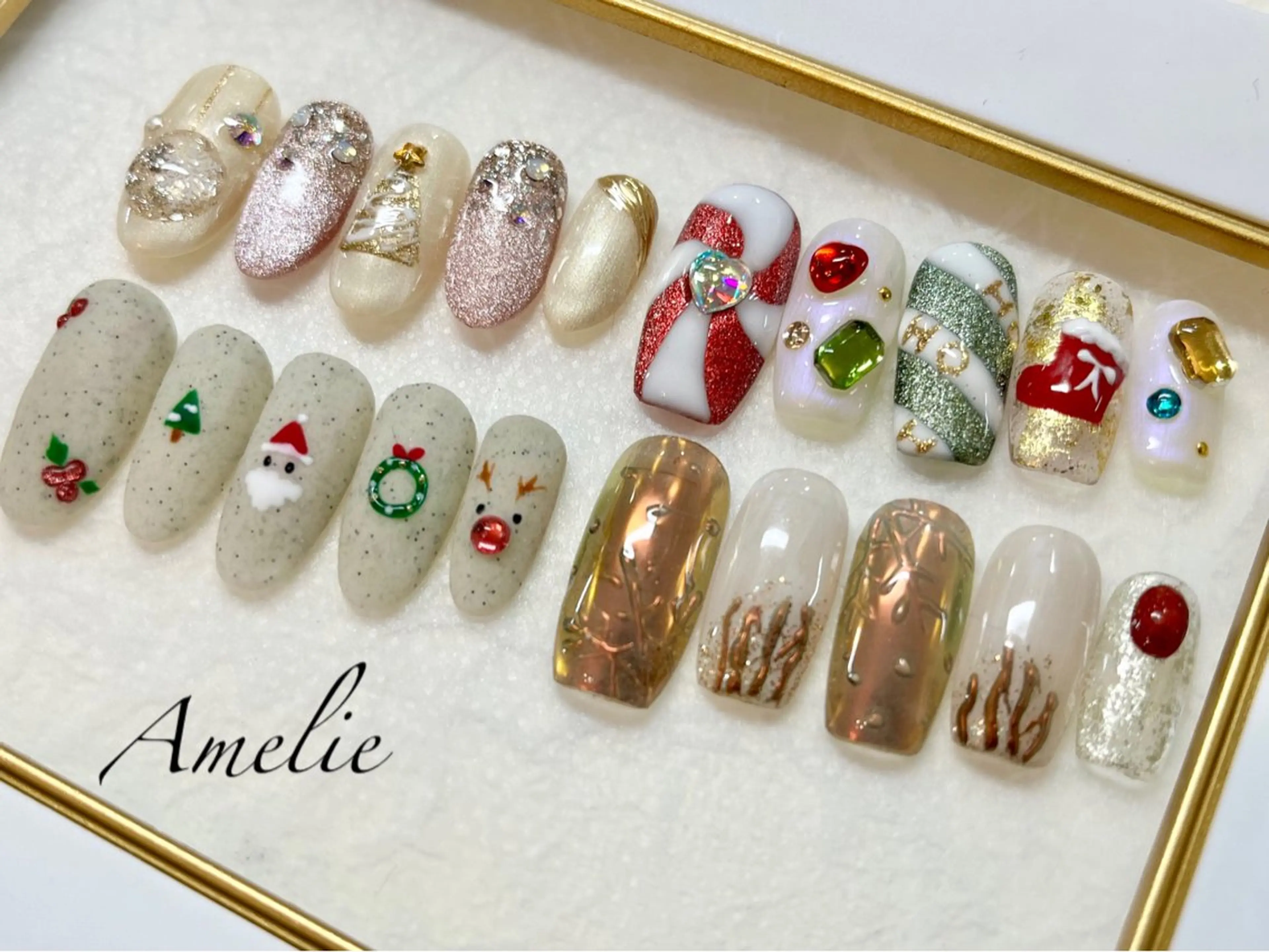 ネイル 冬ネイル クリスマス yo koのネイルデザイン