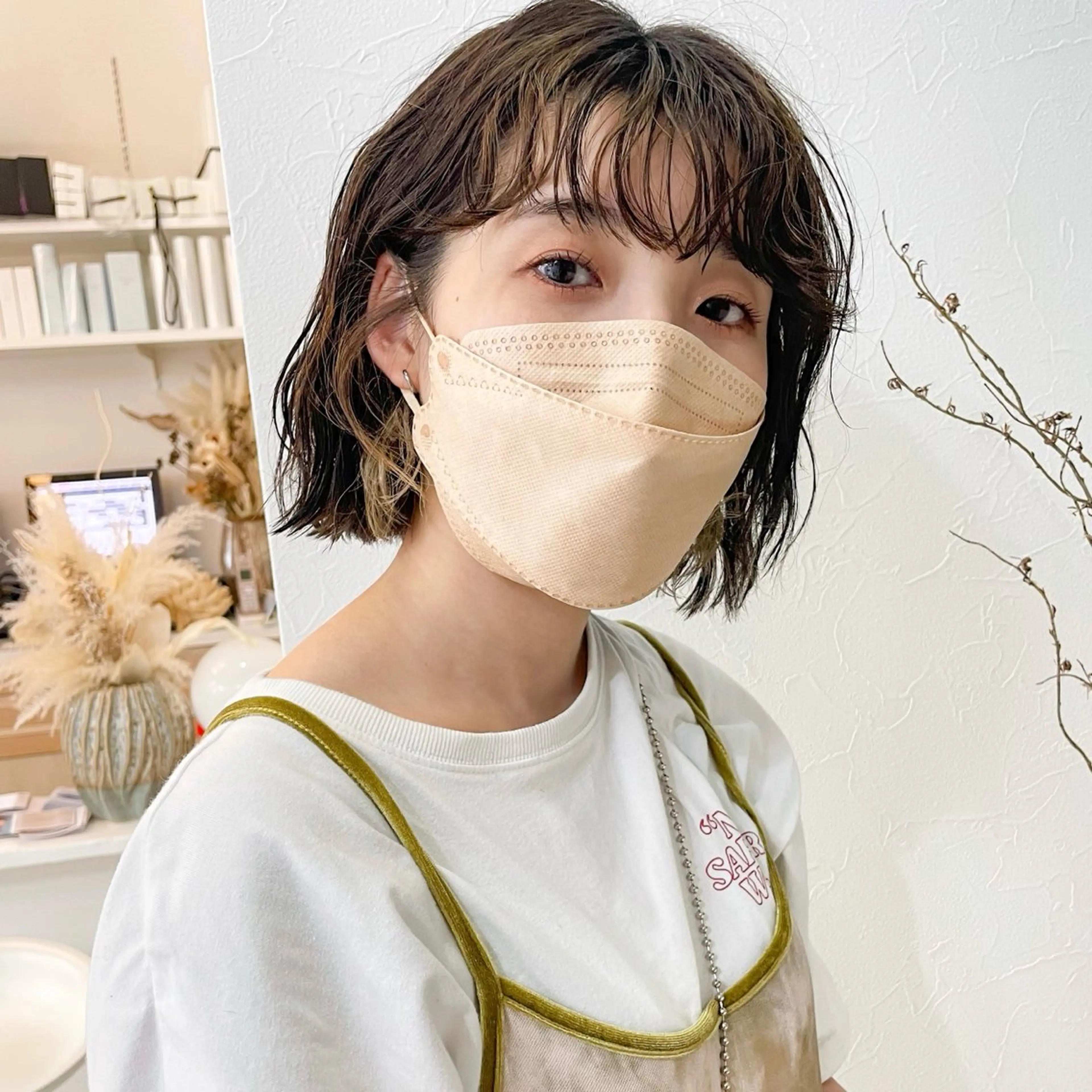 デジタルパーマ+似合わせカット+艶カラーの写真