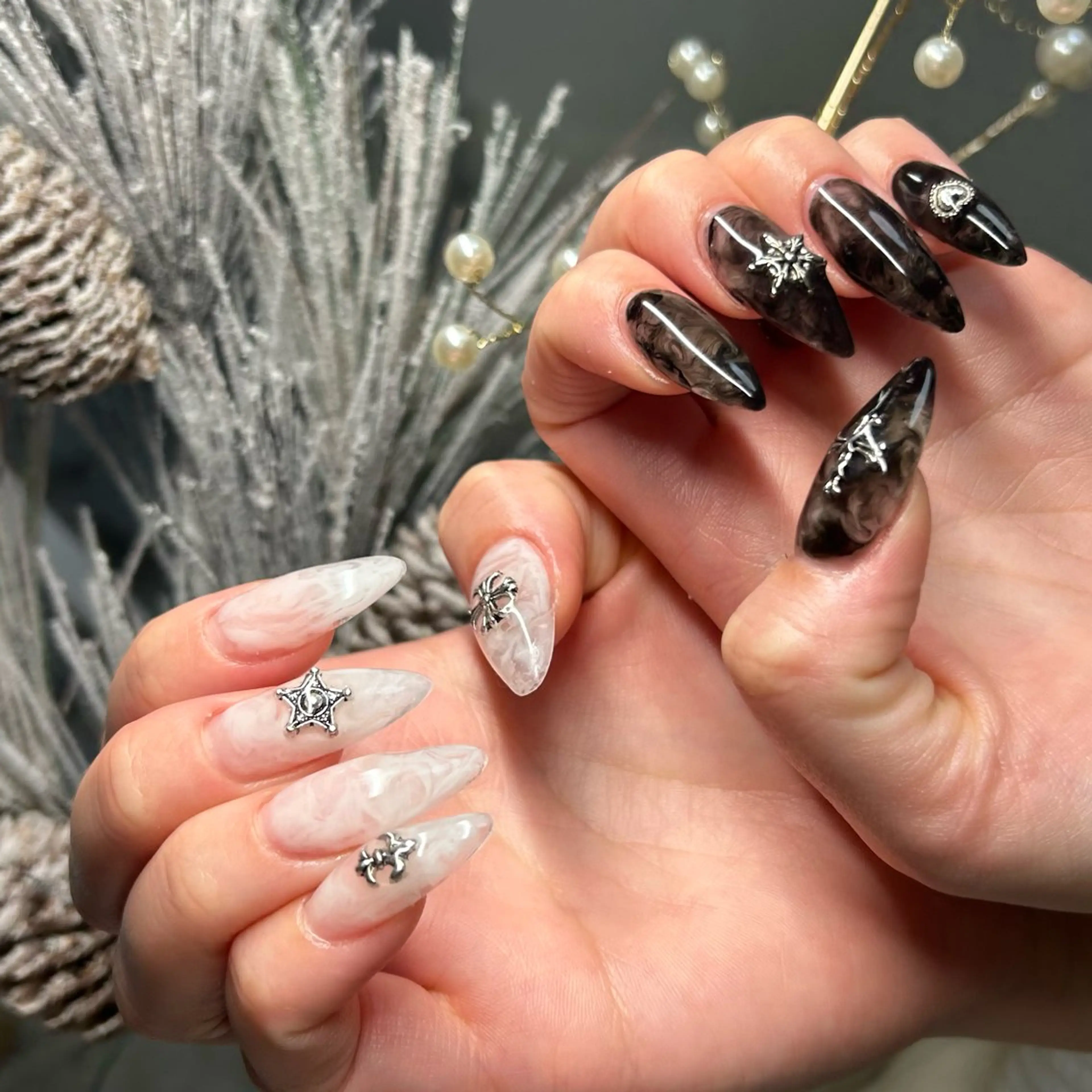 ネイル ロングネイル ten nail salon かえでのネイルデザイン