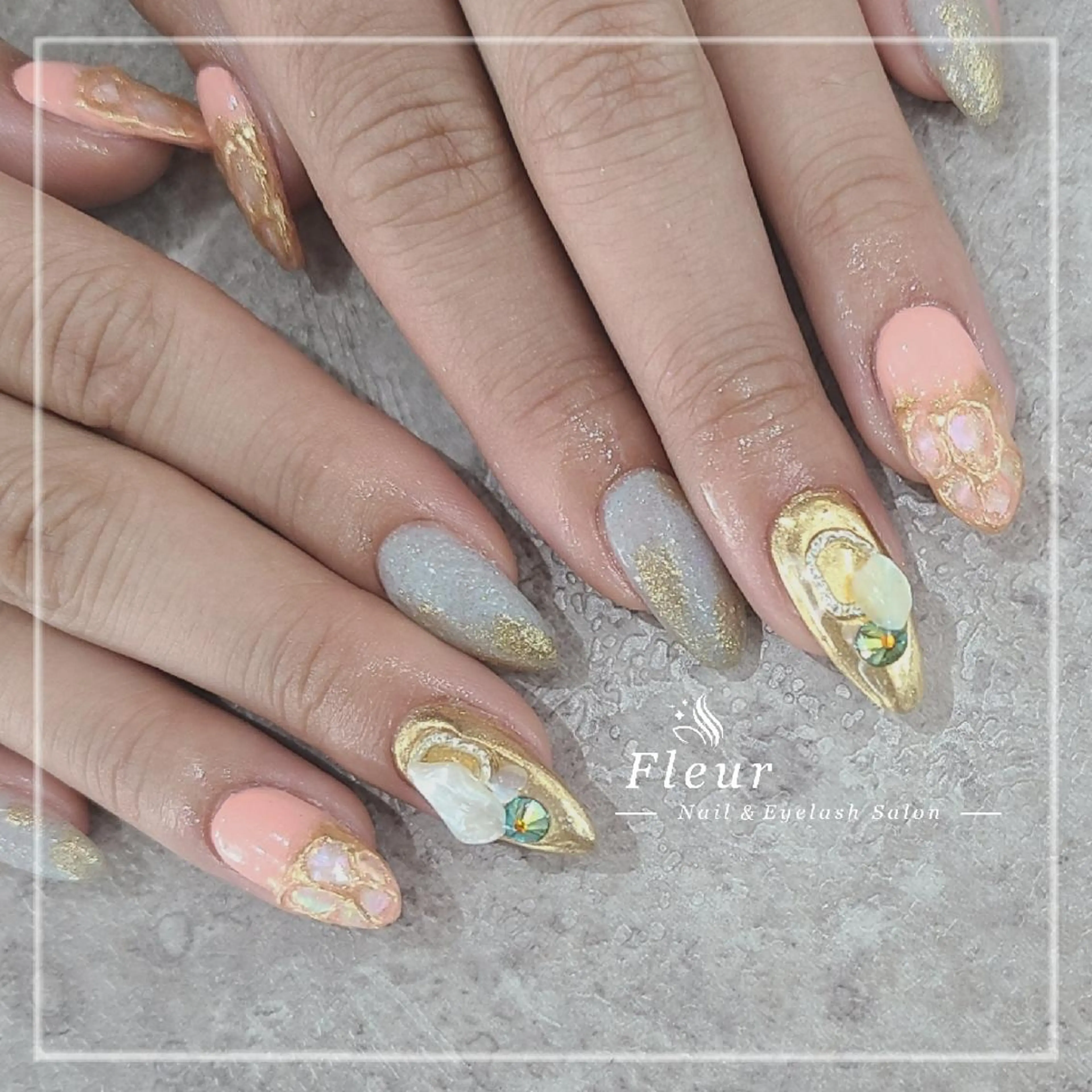 ネイル nail&eye ♡Fleur♡のネイルデザイン