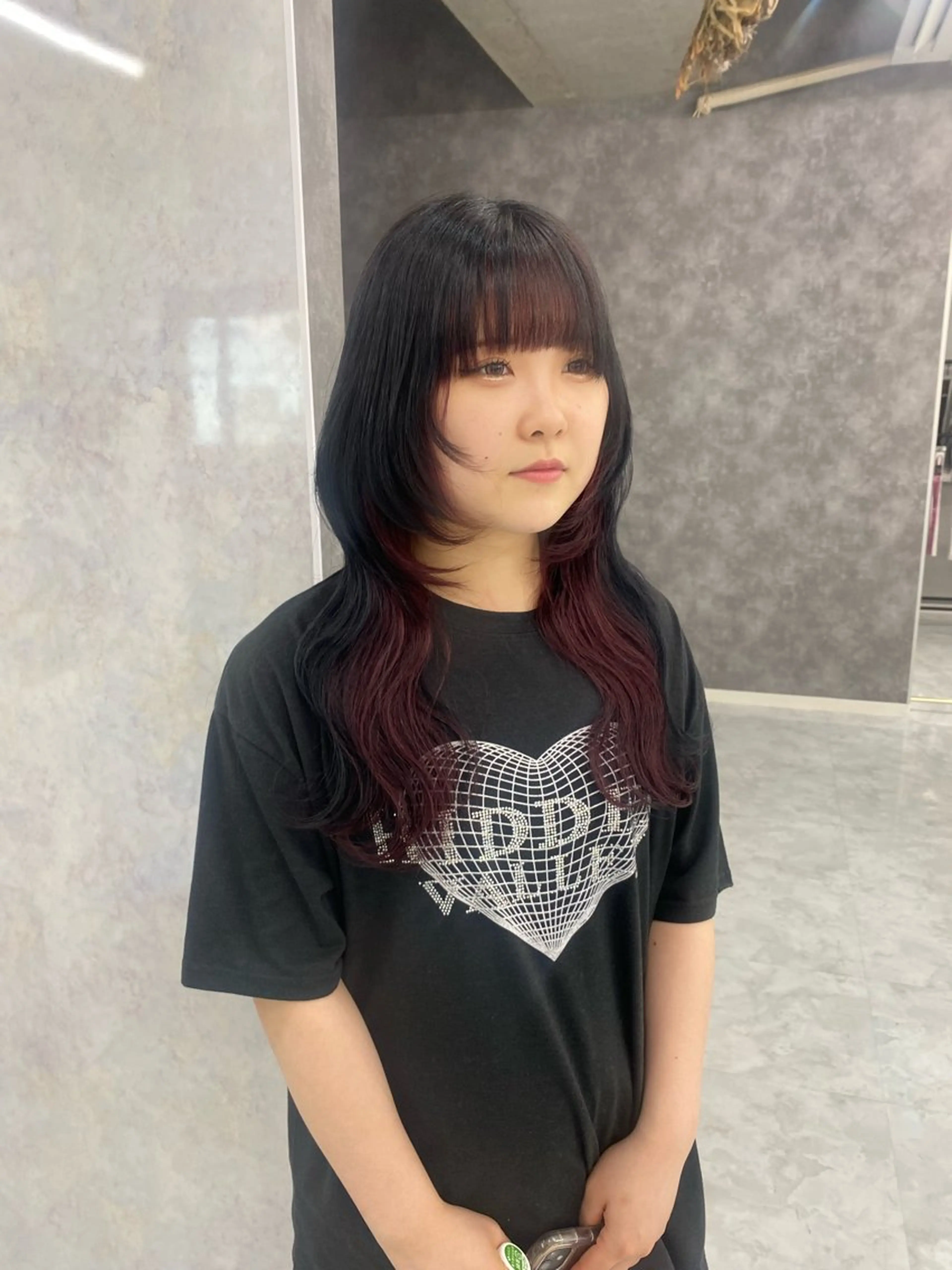 ロング カラー ヘアアレンジ インナーカラー レイヤーカット ウルフカット ウルフレイヤー 🎀韓国ヘア🎀 𝐬𝐚𝐫𝐚🎀のヘアスタイル