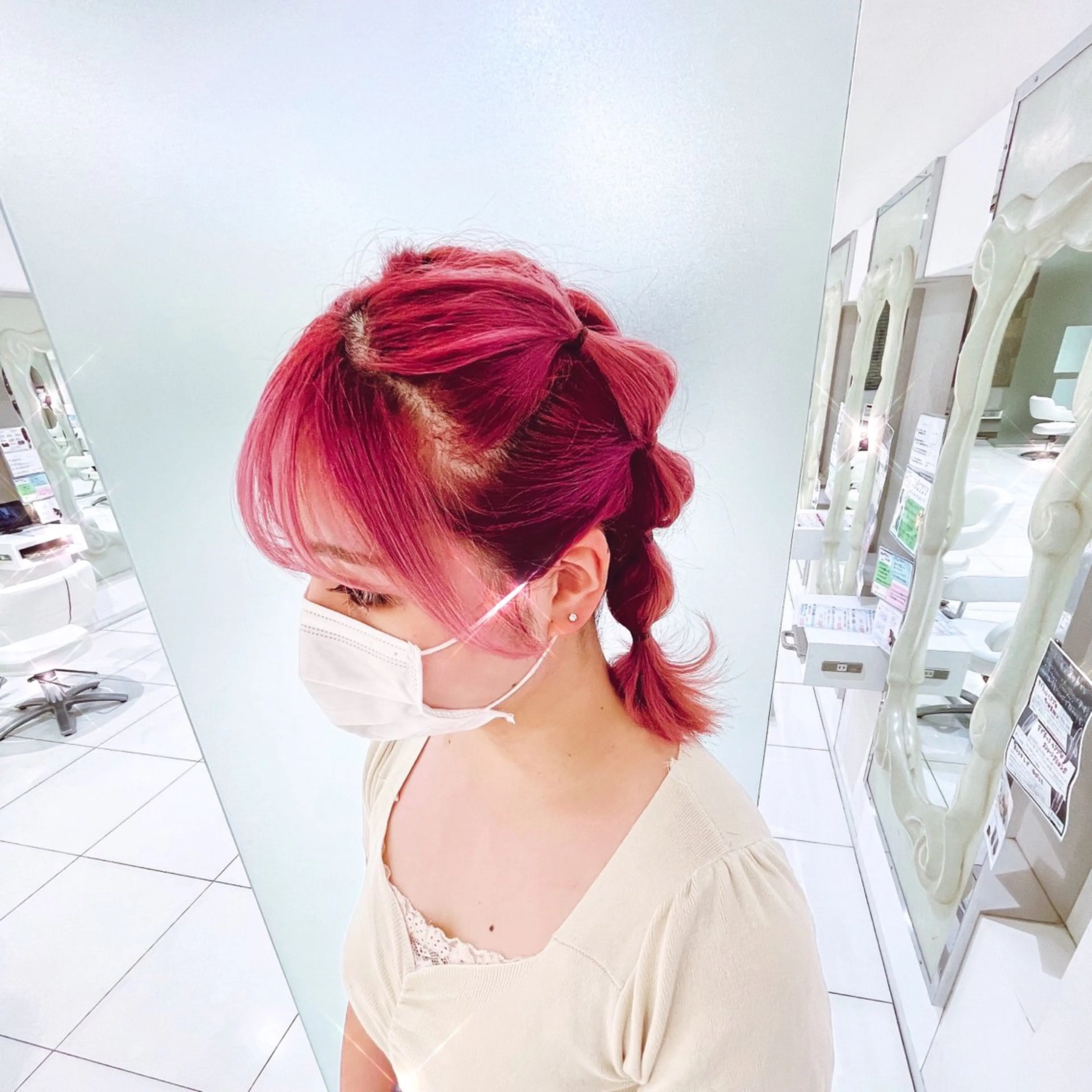ミディアム ヘアセット 東出 レイ🕊のヘアスタイル