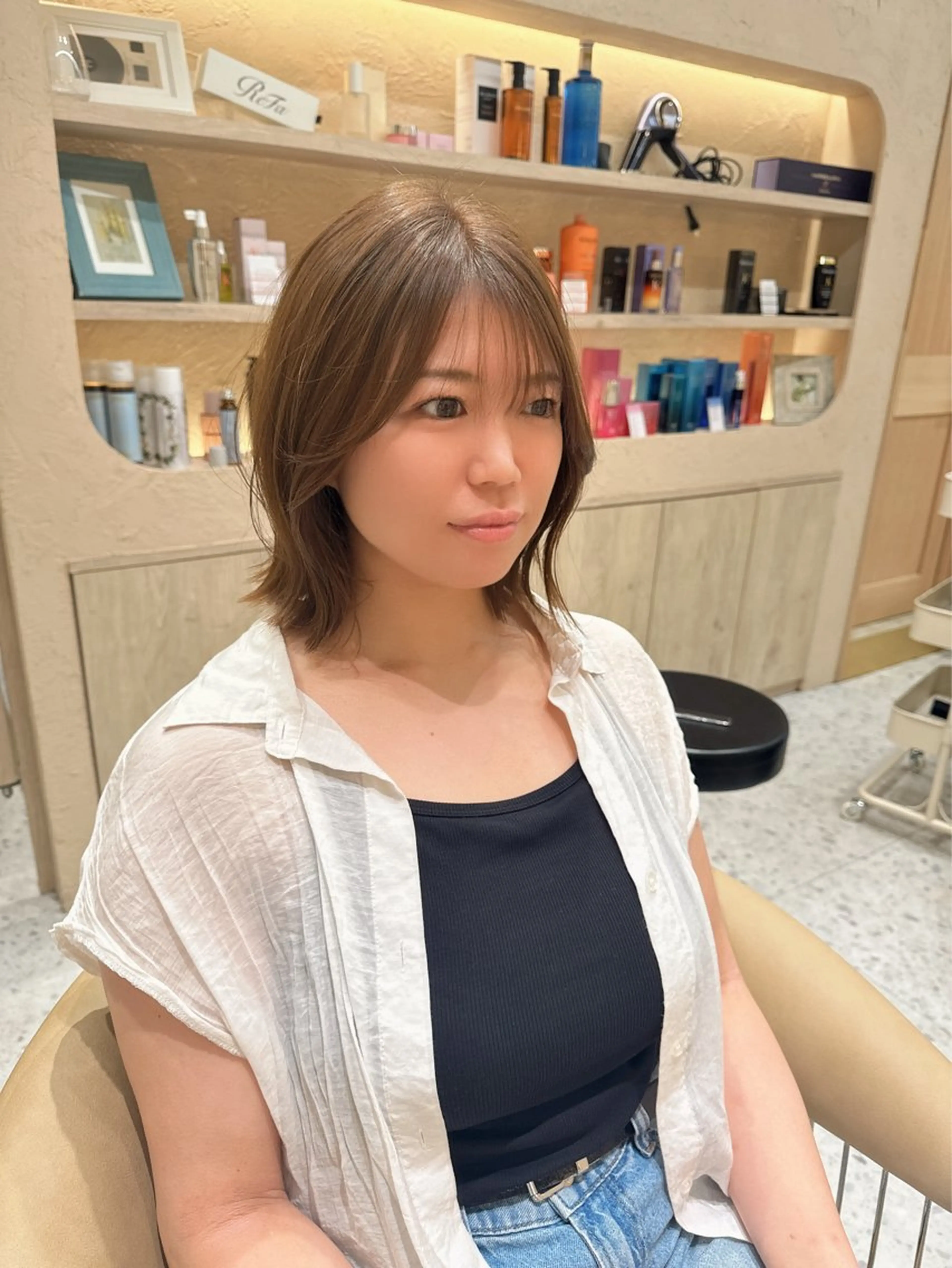 ショート カラー カット ヘアカラー トリートメント 韓国レイヤー/髪質 改善/縮毛🤍吉田のヘアスタイル