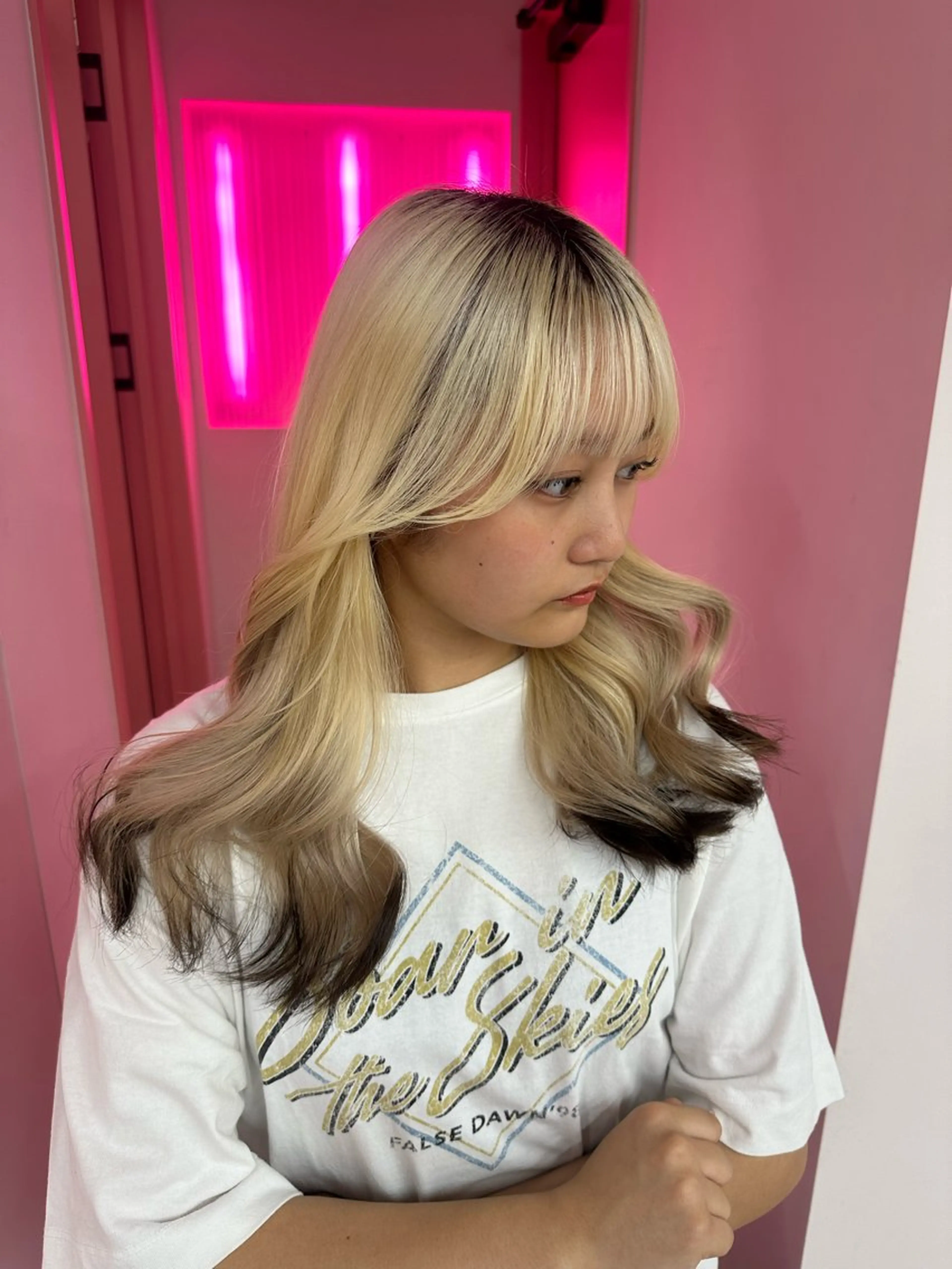 ミディアム ブリーチカラー 特化/MAHIROのヘアスタイル