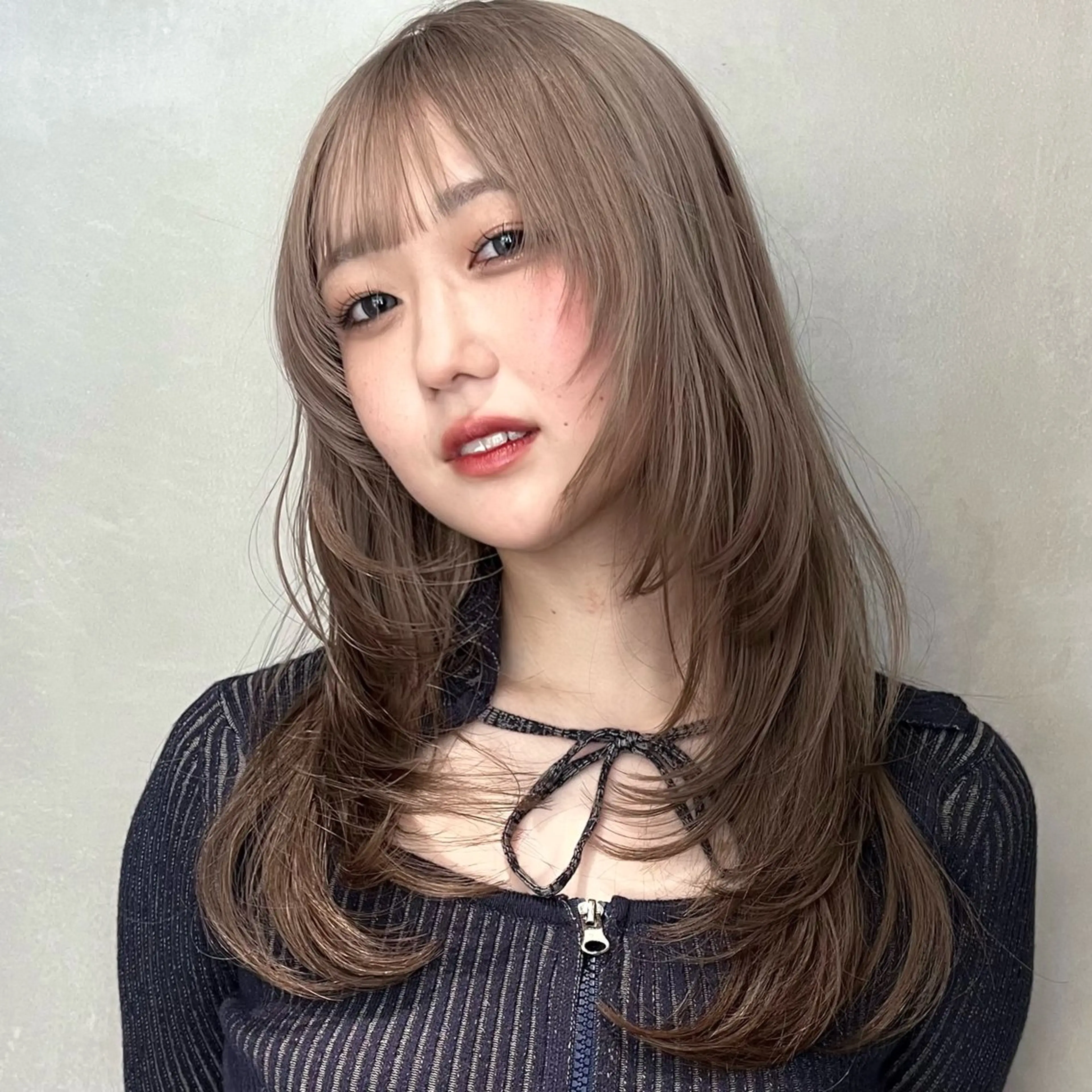 ロング カラー ボブ 韓国風ヘア レイヤーカット 《メンズ特化》韓国風 /chiharaのヘアスタイル
