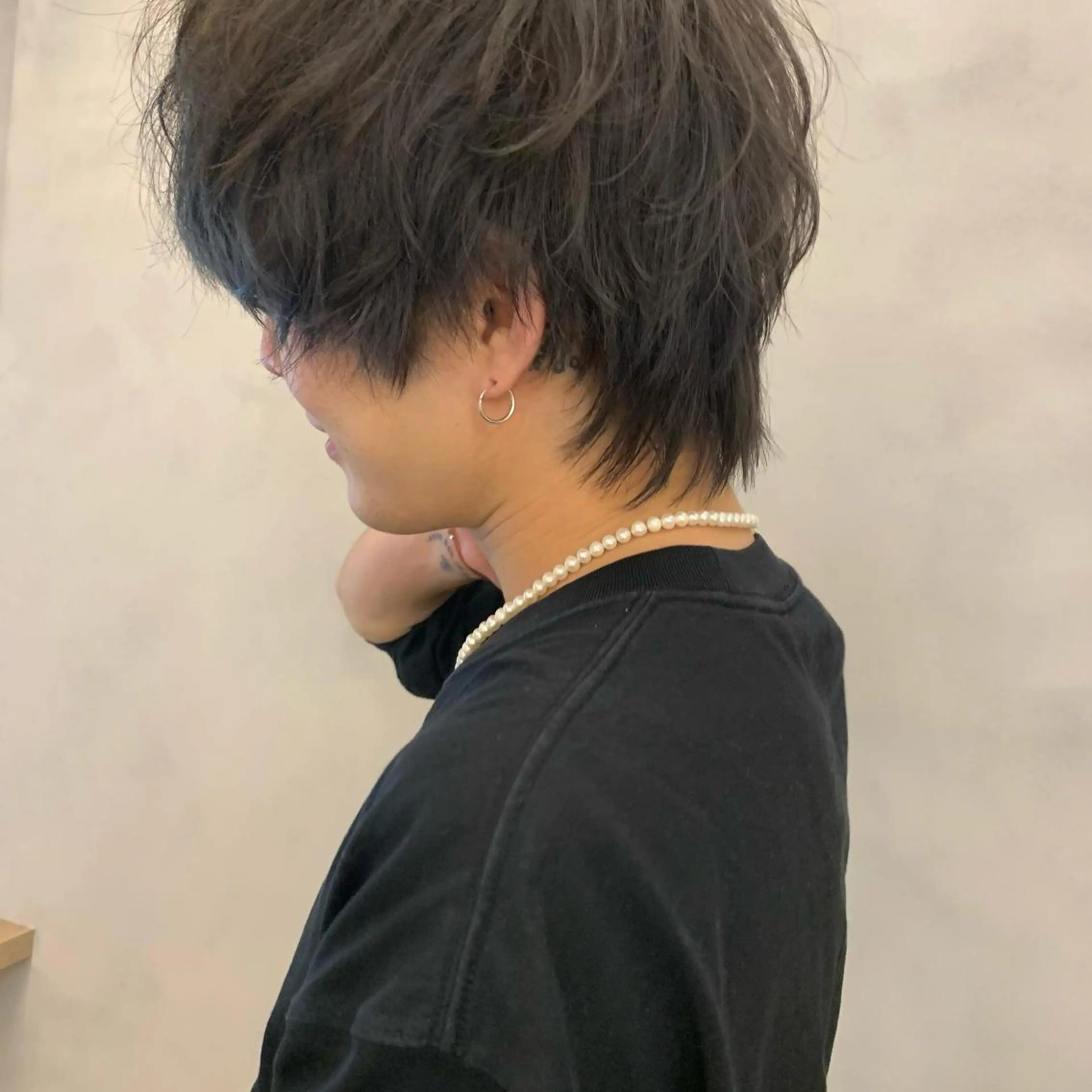 メンズ マッシュウルフ マッシュ メンズウルフカット ウルフカット 🌟ショート/シ ョートボブ/岡田🌟のヘアスタイル