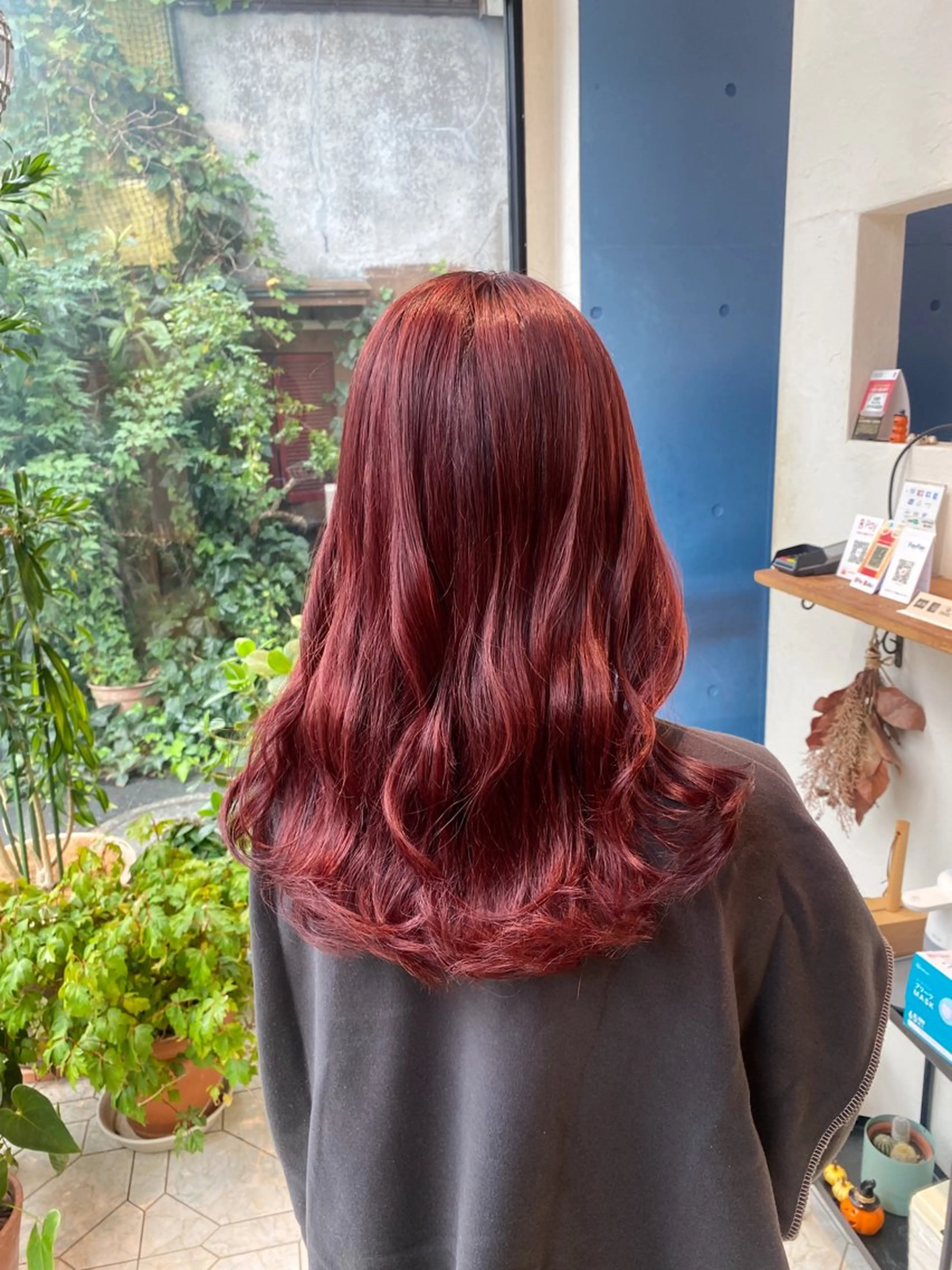 セミロング 艶髪/艶カラー/縮毛 / タキダのヘアスタイル