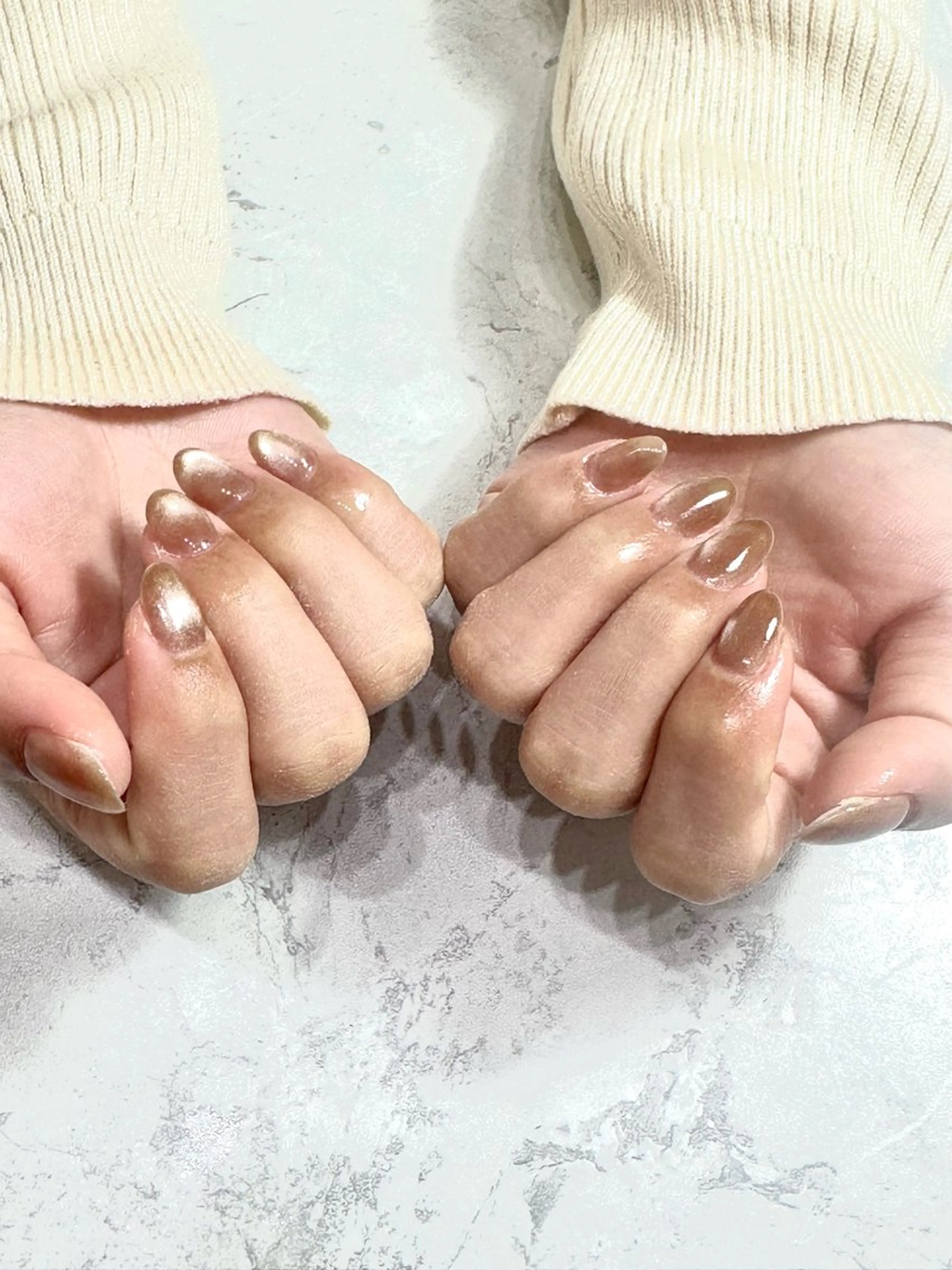 ネイル ラメ(グリッター) マグネットネイル ニュアンスネイル オフィスネイル シンプルネイル ハンドネイル ハンドケア Reline🌼ネイ リストKARINのネイルデザイン