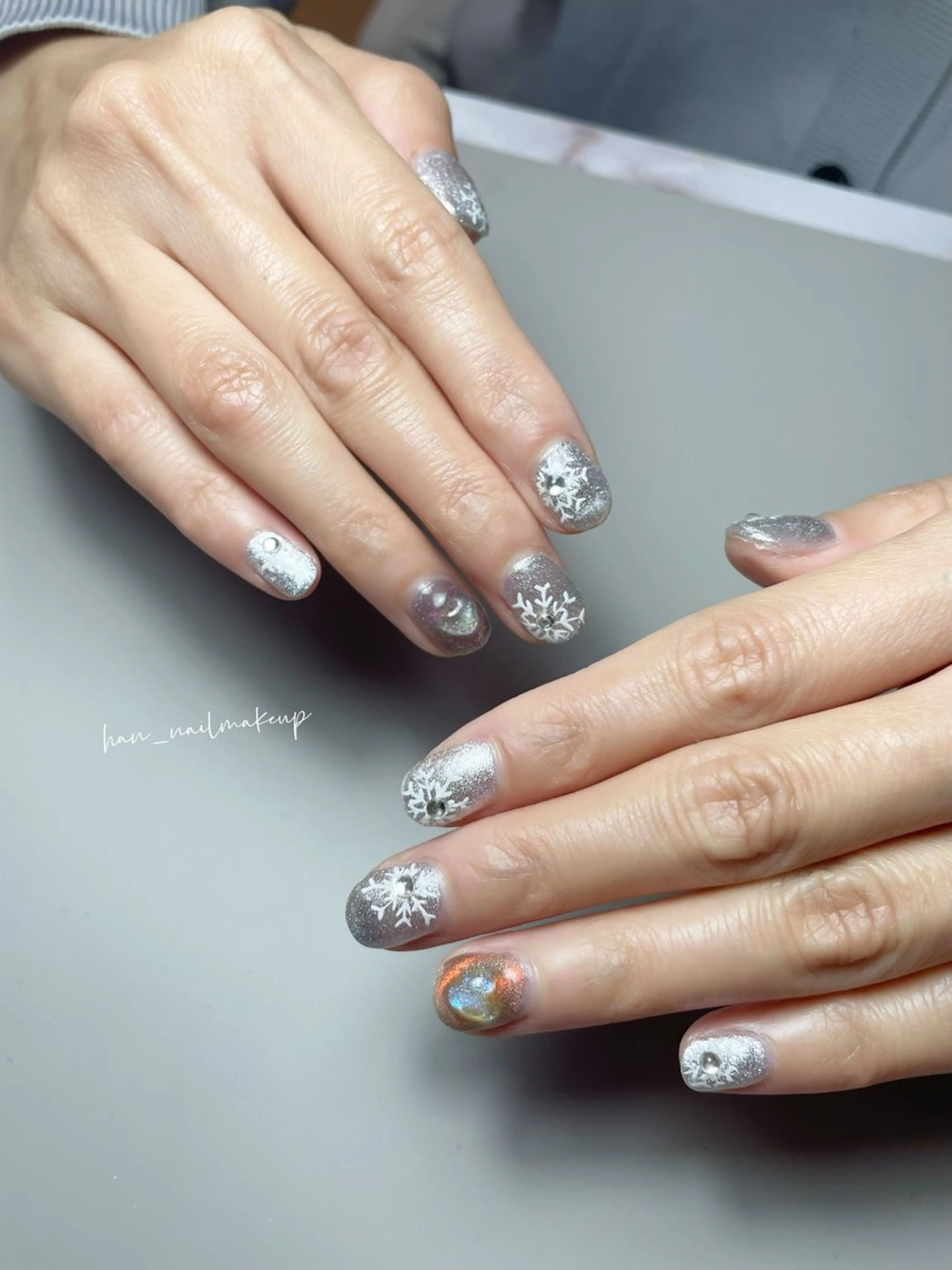 ネイル マグネットネイル ハンドネイル Han Nail 【y&m】のネイルデザイン