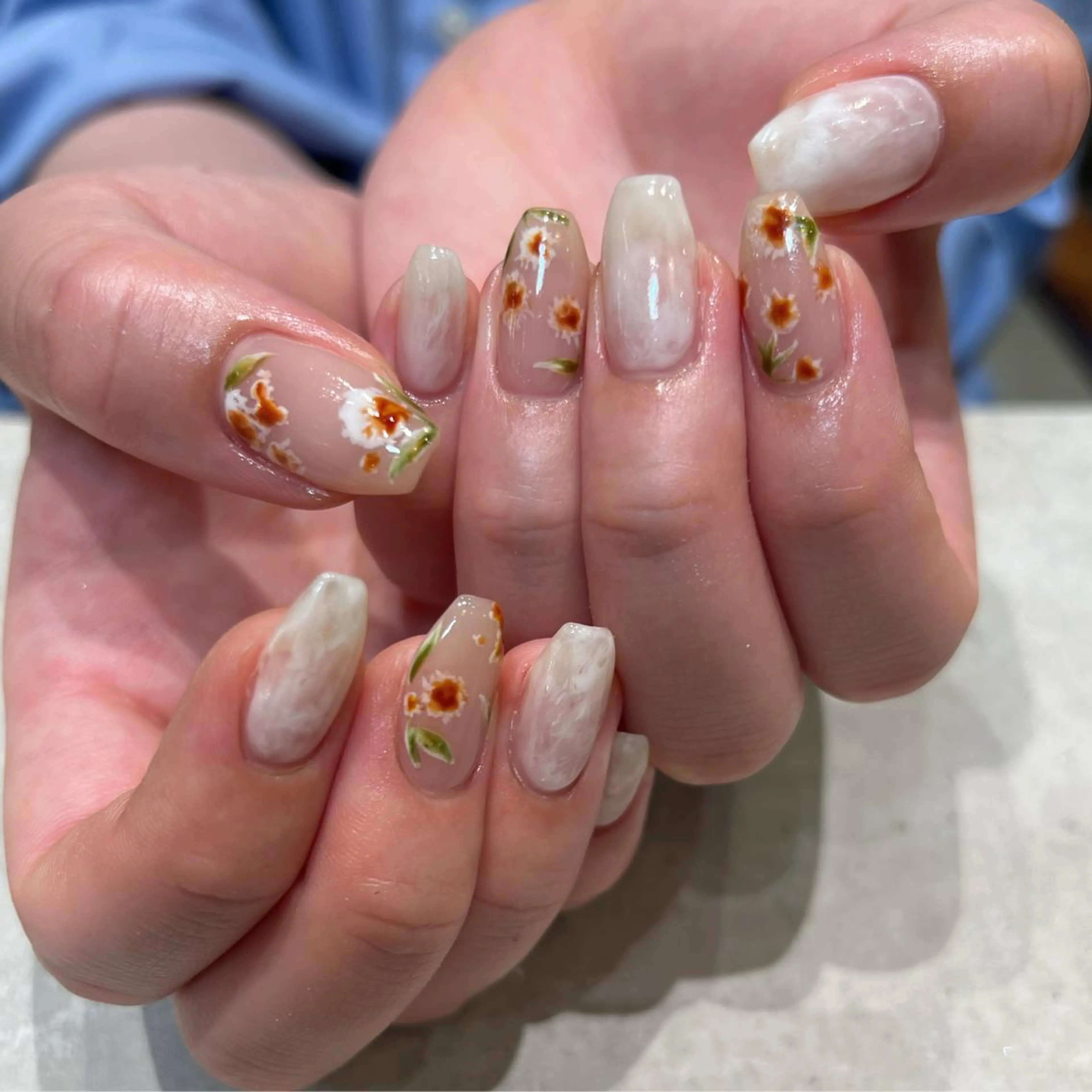 ネイル アートネイル 個性派ニュアンス ネイル Nao.のネイルデザイン