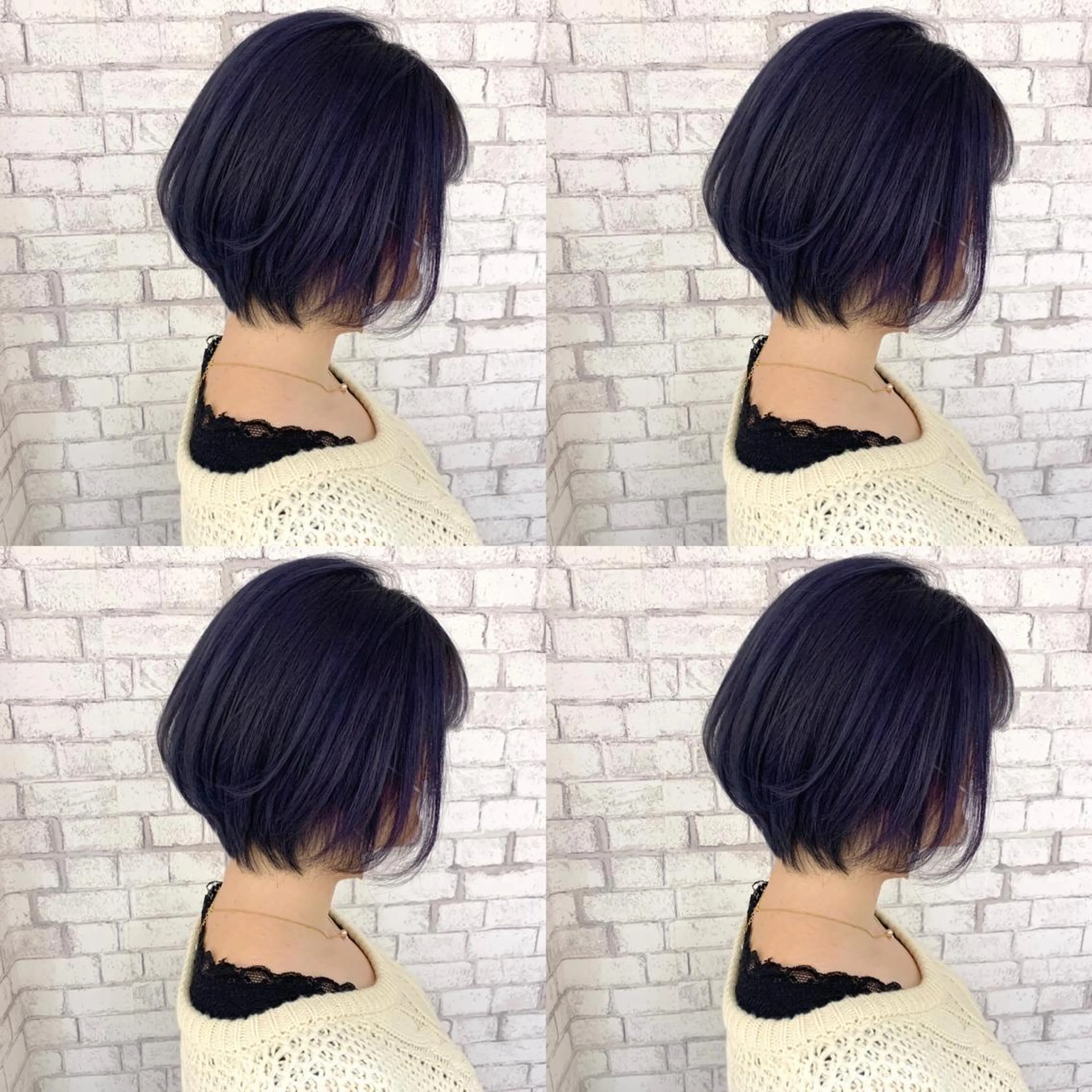 ショート カラー ブリーチ 透明感カラー グレージュ ラベンダーカラー ラベンダーグレージュ ダメージレスカラー /透明感カラー 上長のヘアスタイル