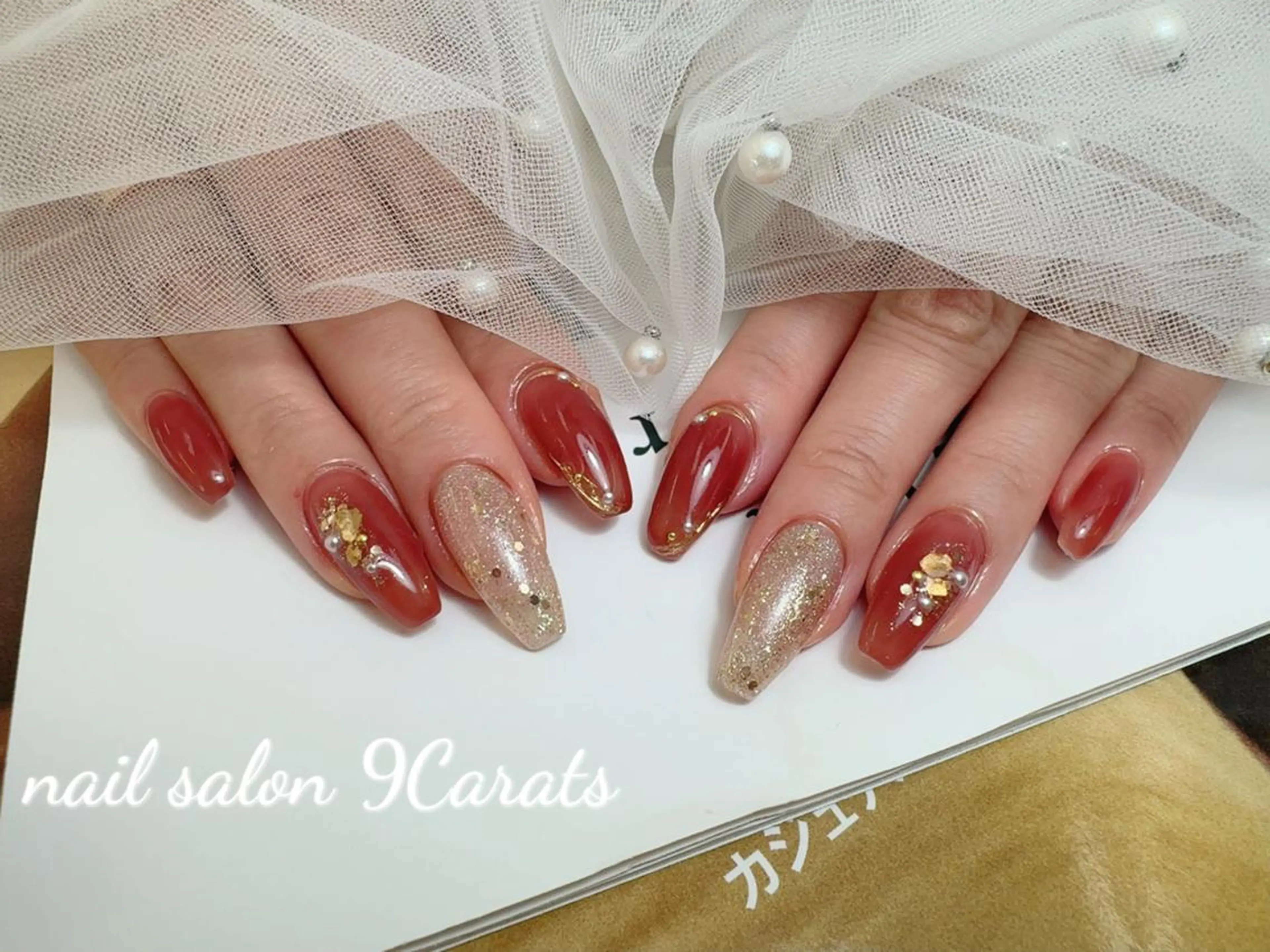 ネイル 💜ワンホンネイル ナインカラット💎のネイルデザイン